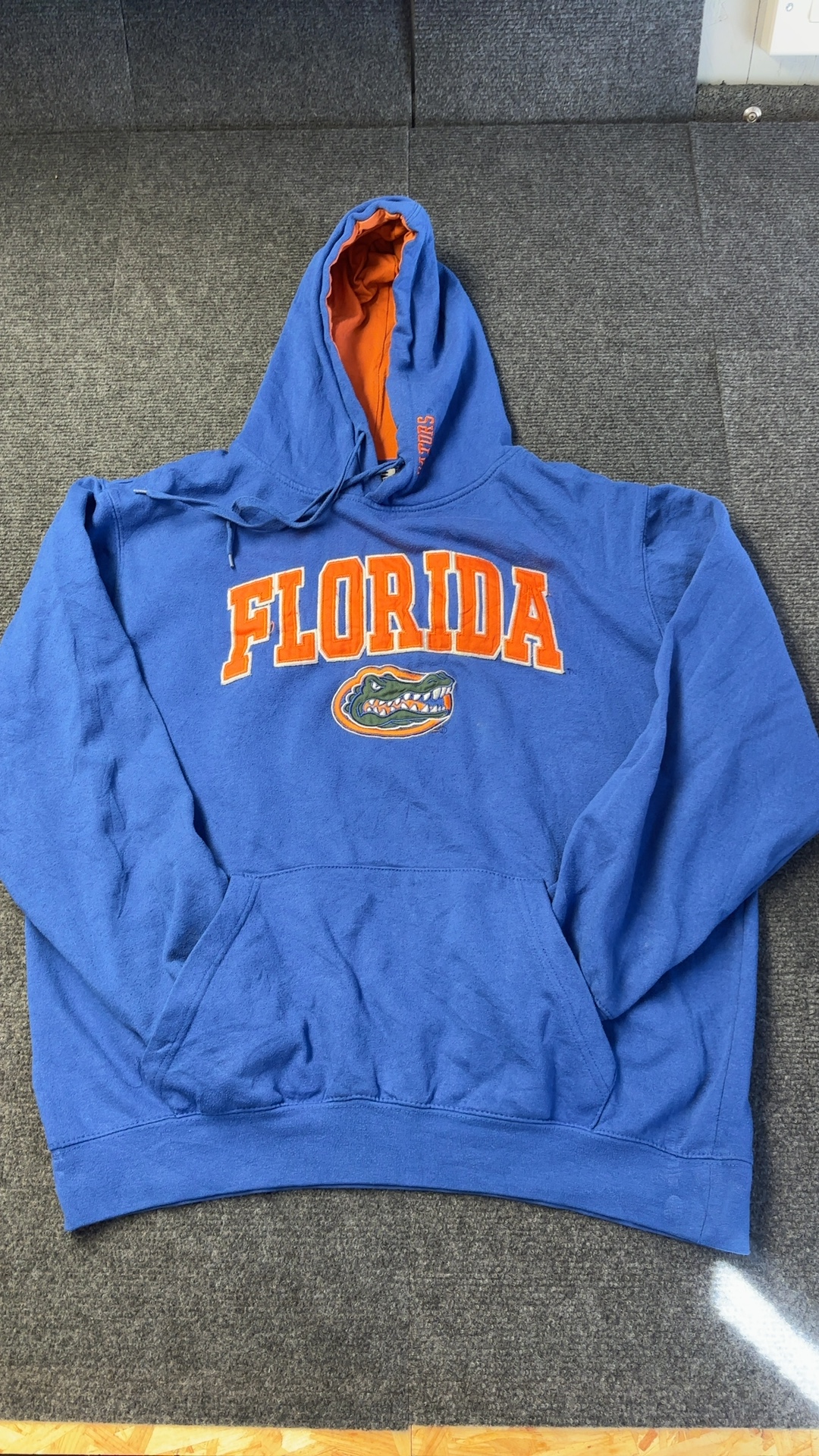 Florida Stadium Athletics Blue & Orange Hoodie Large