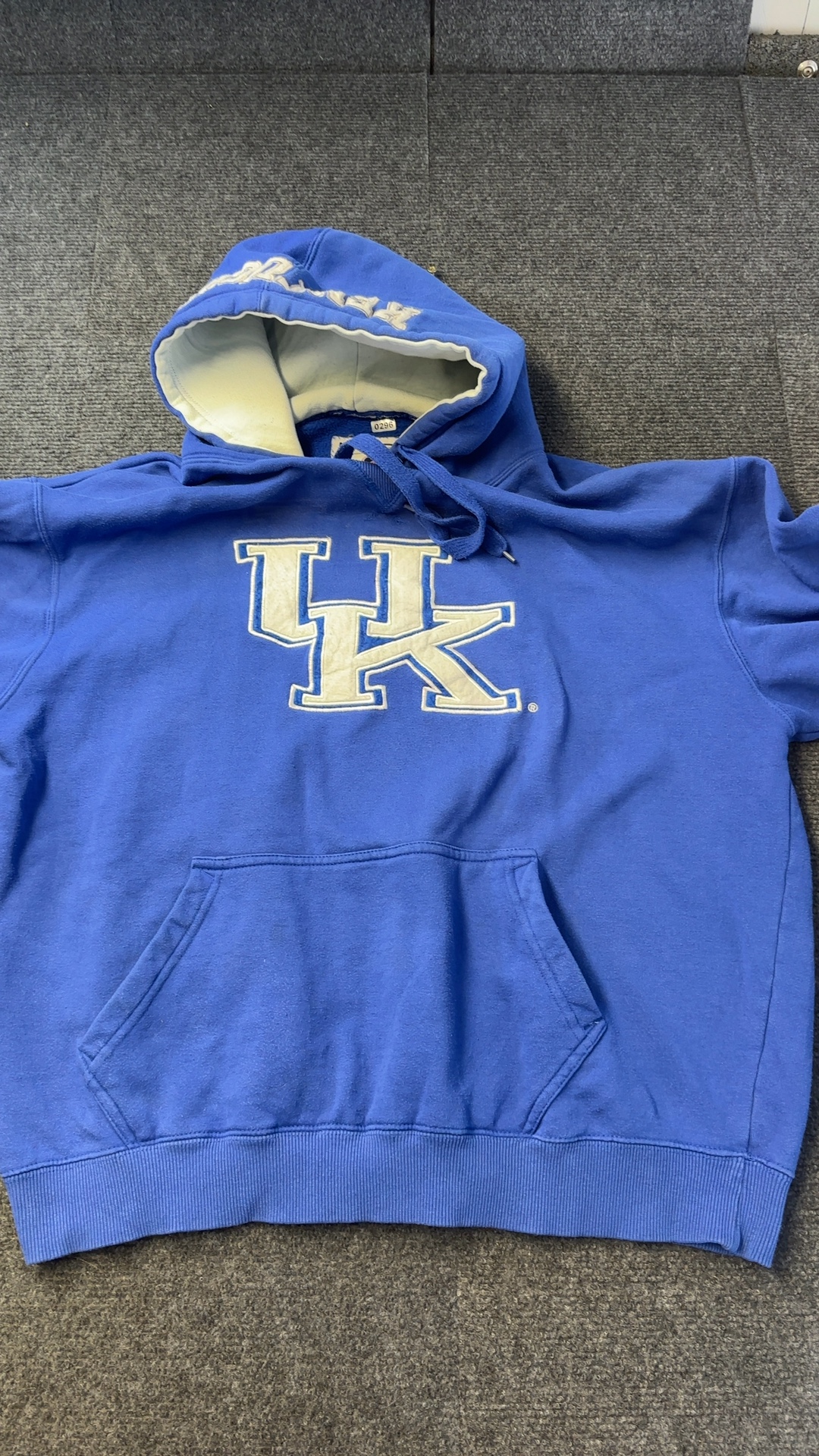 University of Kentucky Blue Hoodie Sweatshirt Medium Classic Logo image 2