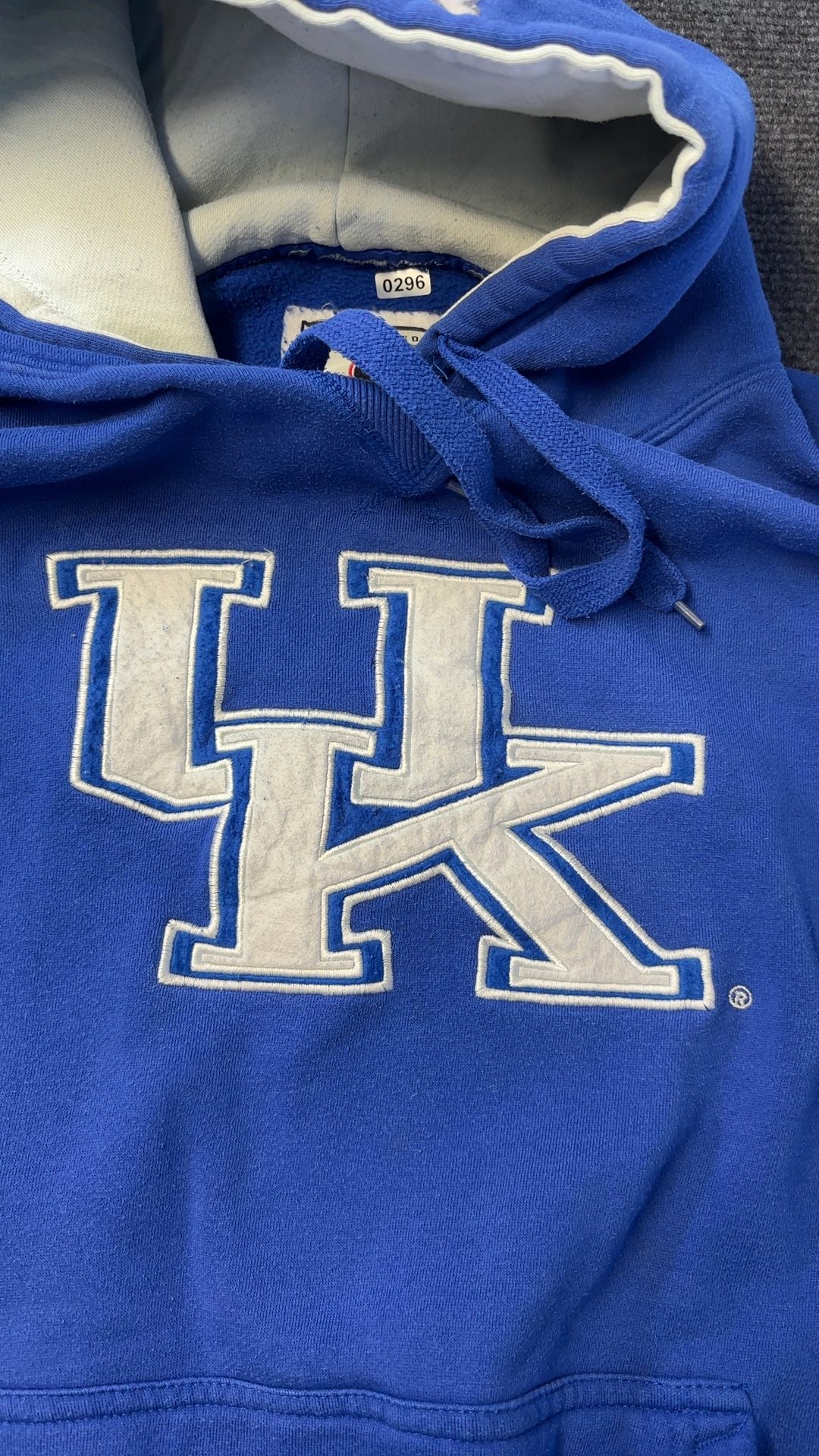 University of Kentucky Blue Hoodie Sweatshirt Medium Classic Logo image 8