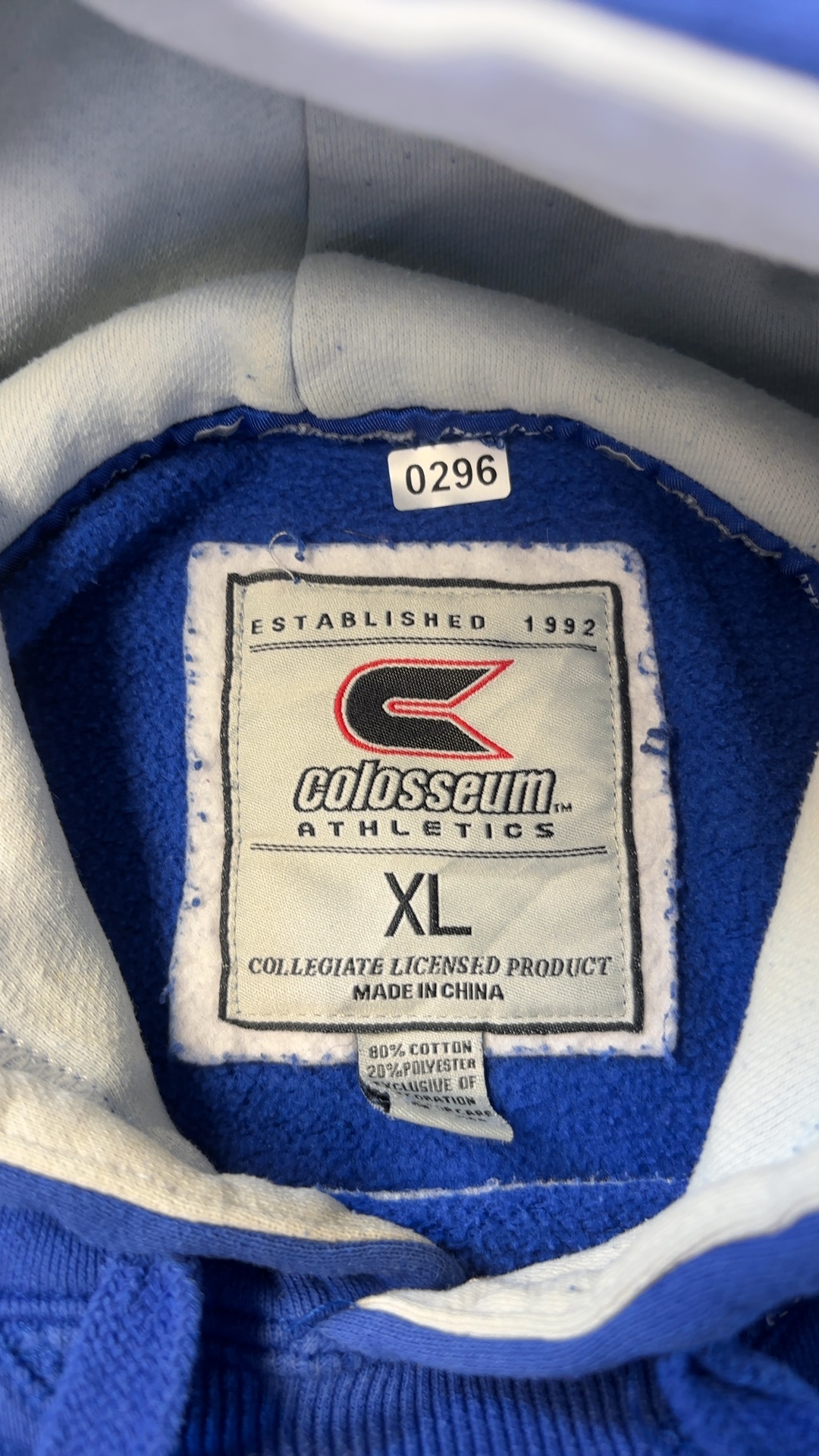 University of Kentucky Blue Hoodie Sweatshirt Medium Classic Logo image 10