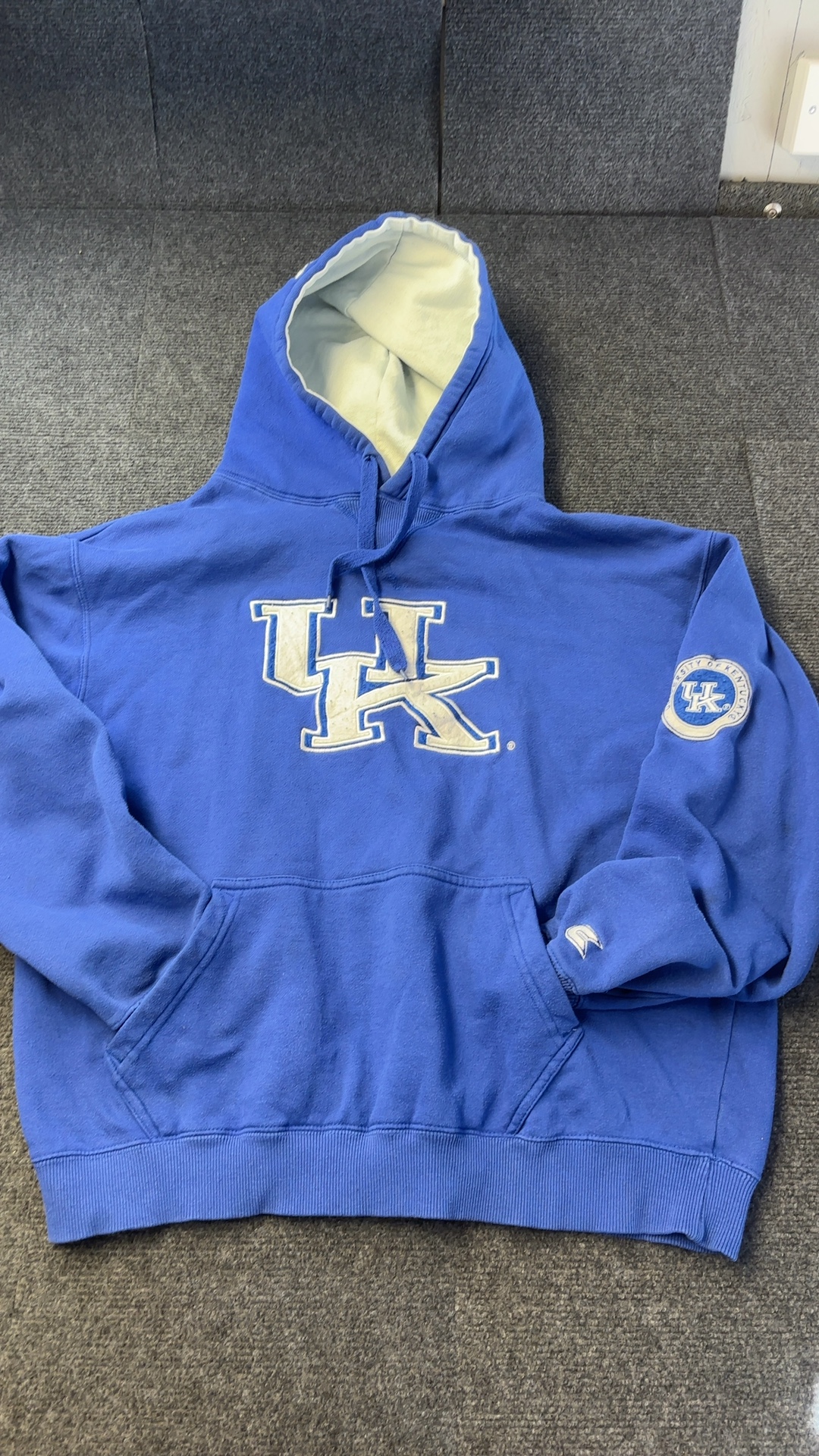 University of Kentucky Blue Hoodie Sweatshirt Medium Classic Logo