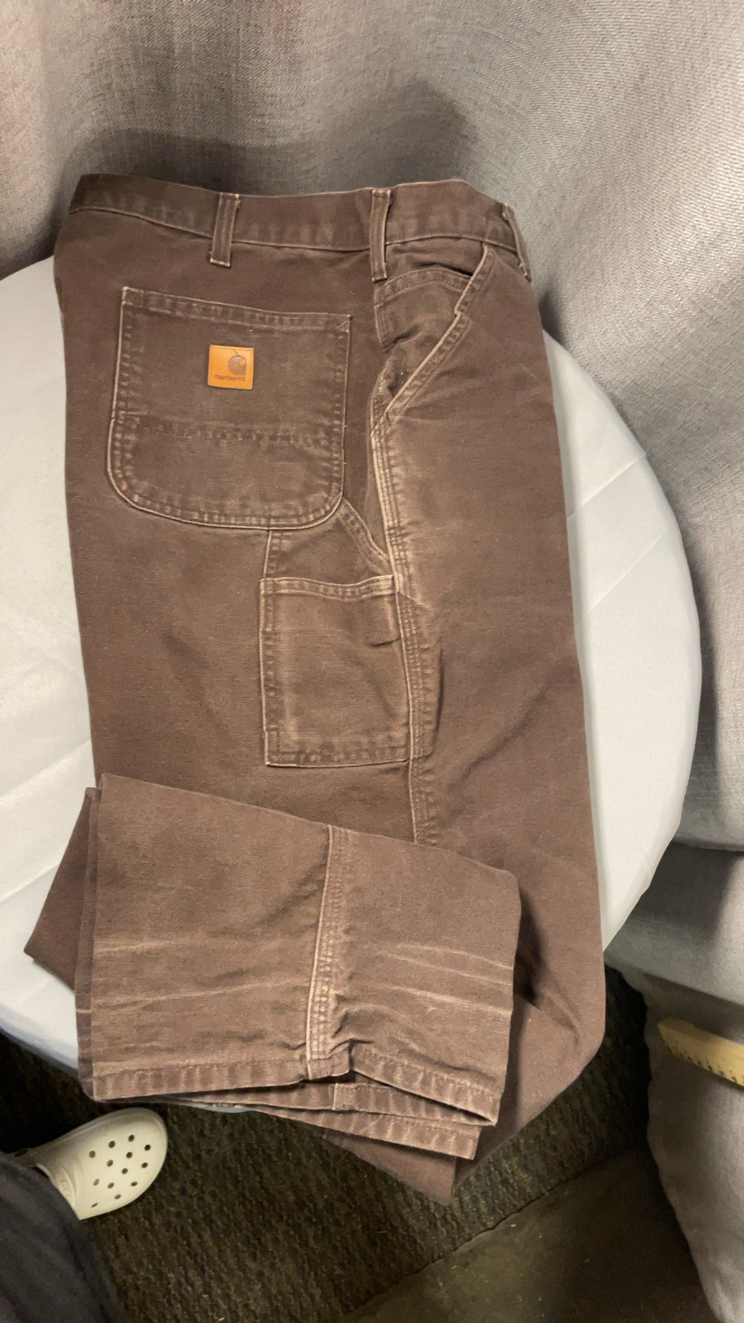 Carhartt Carpenter Pants Brown 38x34 Dungaree Fit