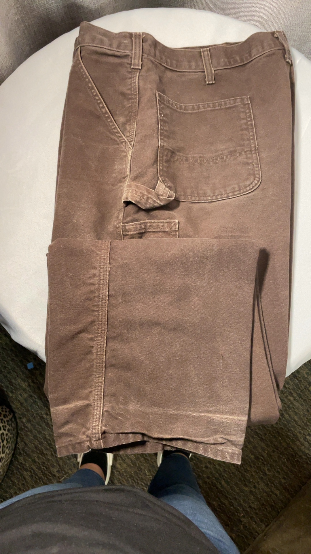 Carhartt Carpenter Pants Brown 38x34 Dungaree Fit image 2