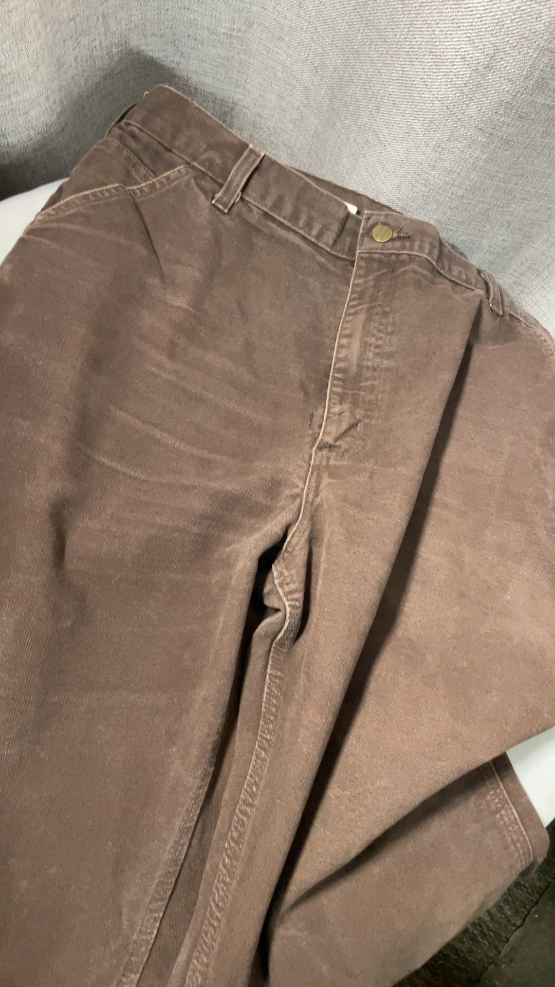 Carhartt Carpenter Pants Brown 38x34 Dungaree Fit image 4