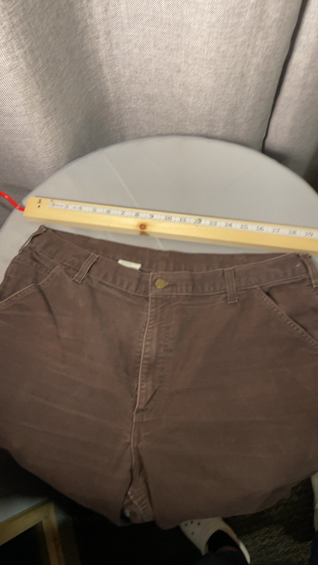 Carhartt Carpenter Pants Brown 38x34 Dungaree Fit image 7