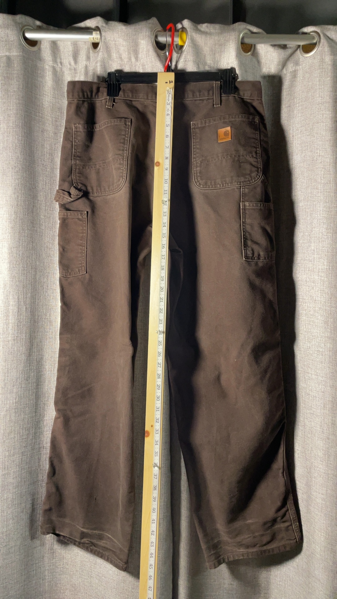 Carhartt Carpenter Pants Brown 38x34 Dungaree Fit image 8