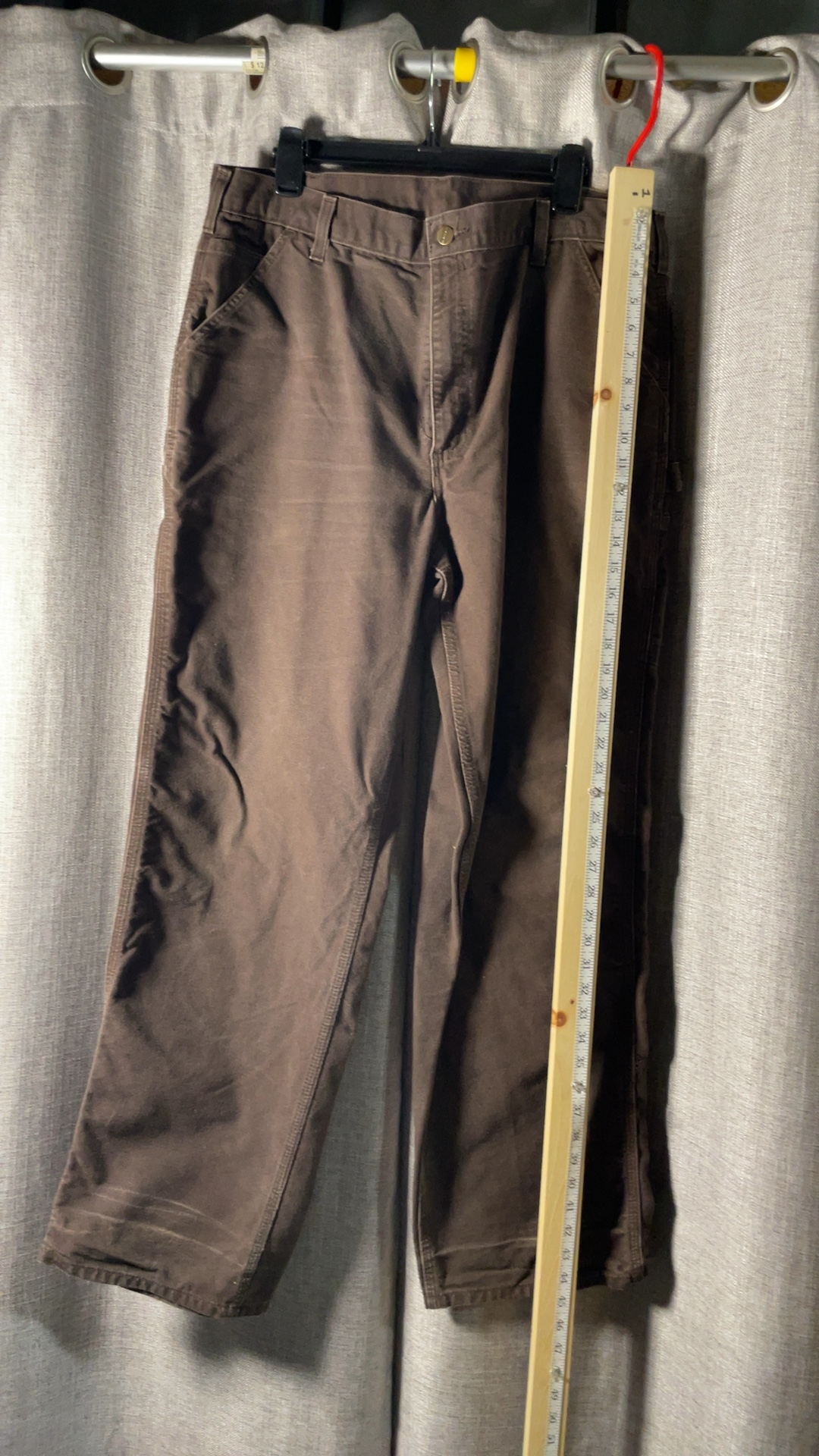 Carhartt Carpenter Pants Brown 38x34 Dungaree Fit image 9