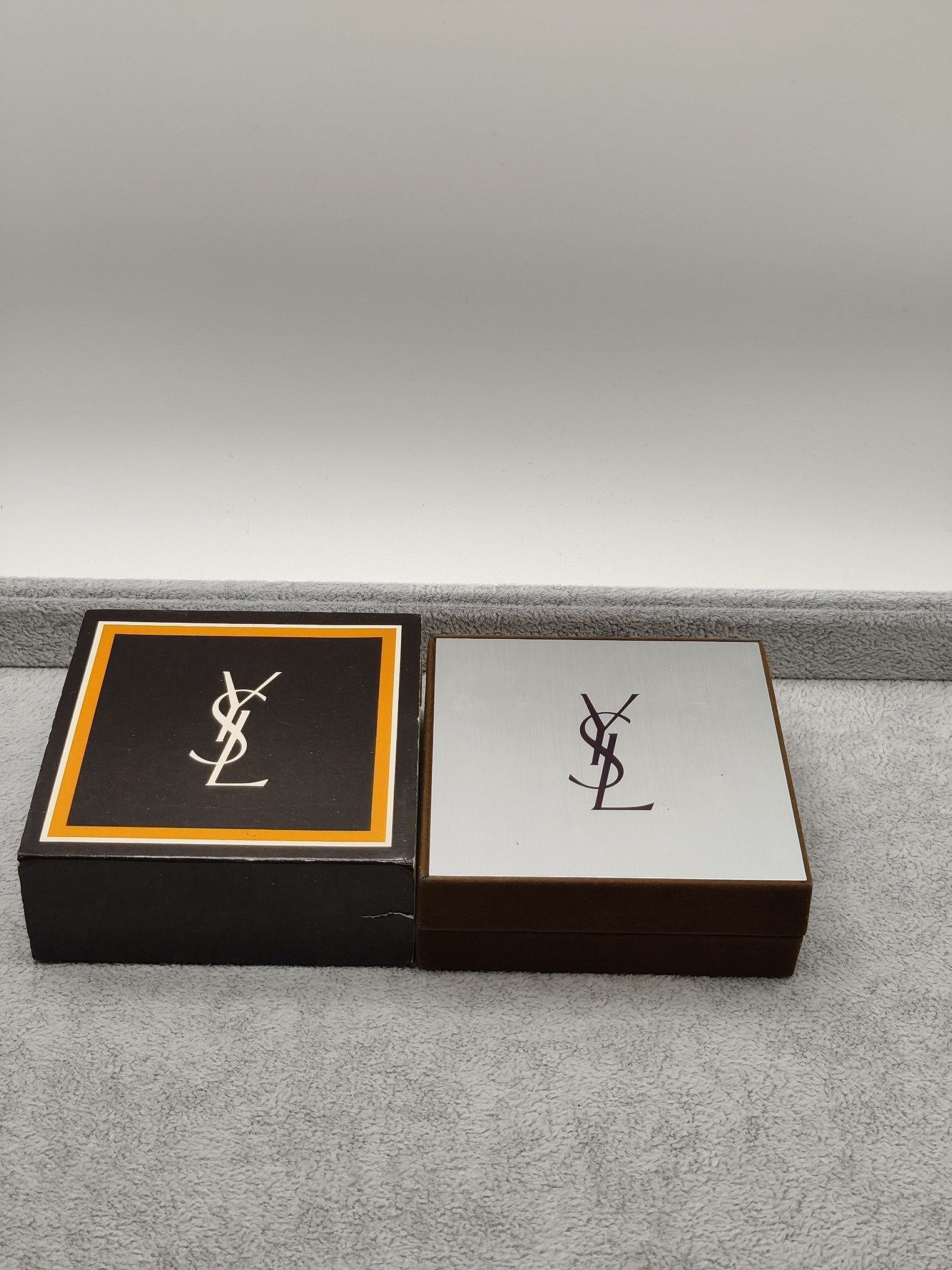 Yves Saint Laurent Gold & Silver Men's Cufflinks & Tie Clip Set image 3