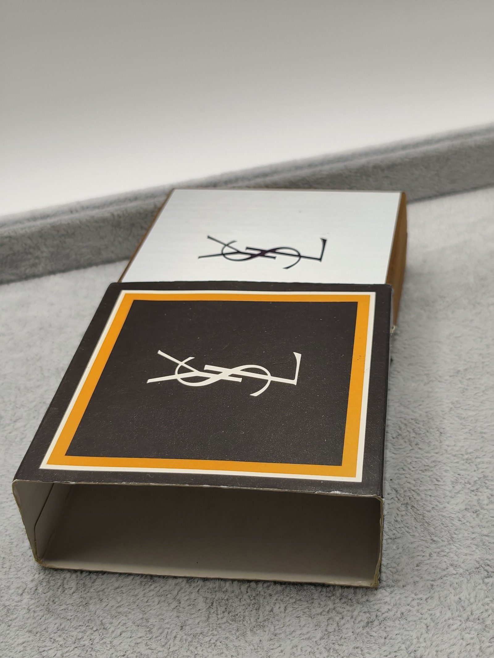 Yves Saint Laurent Gold & Silver Men's Cufflinks & Tie Clip Set image 4