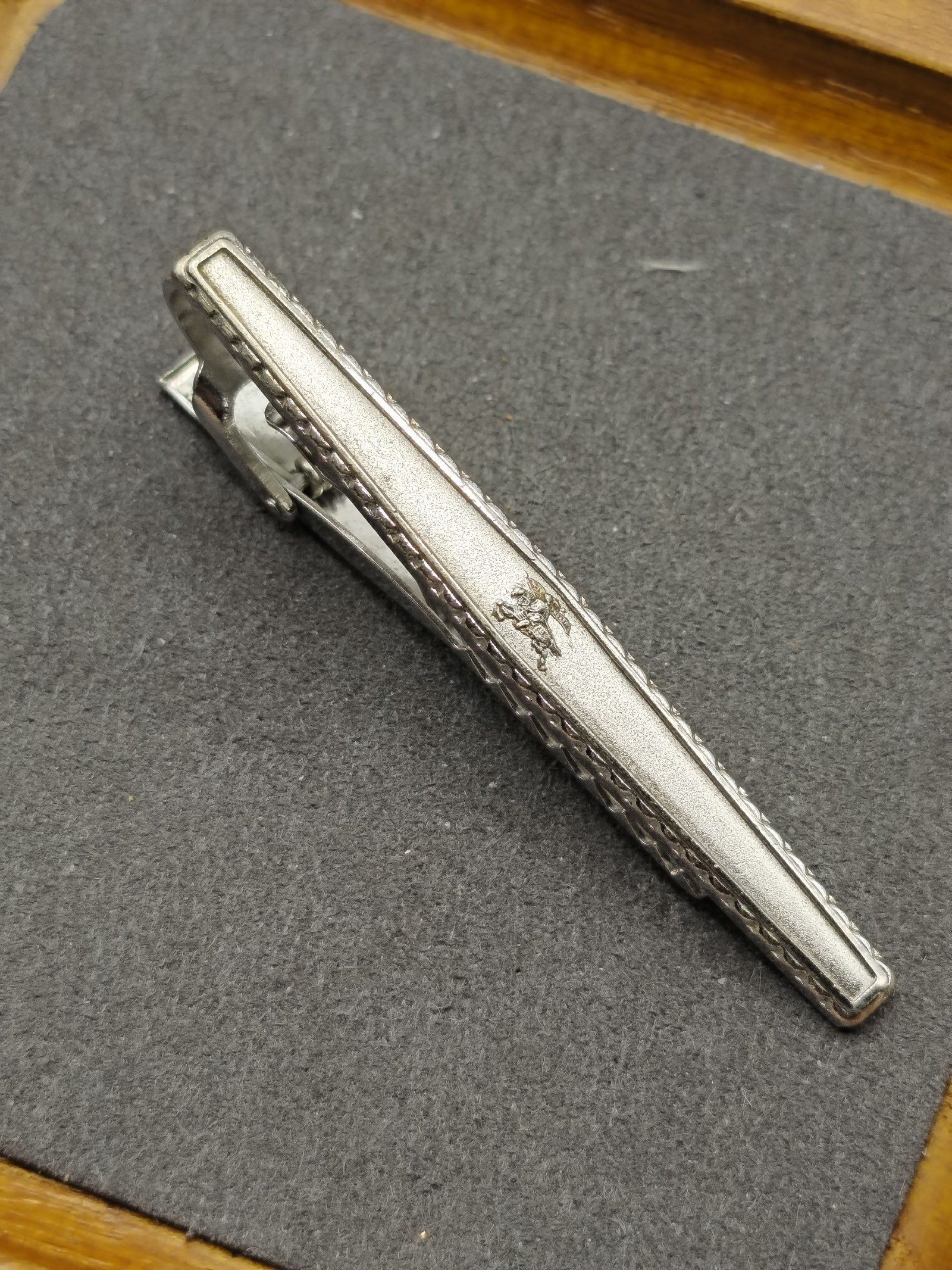 Burberry Sterling Silver 925 Horse Logo Tie Clip image 4