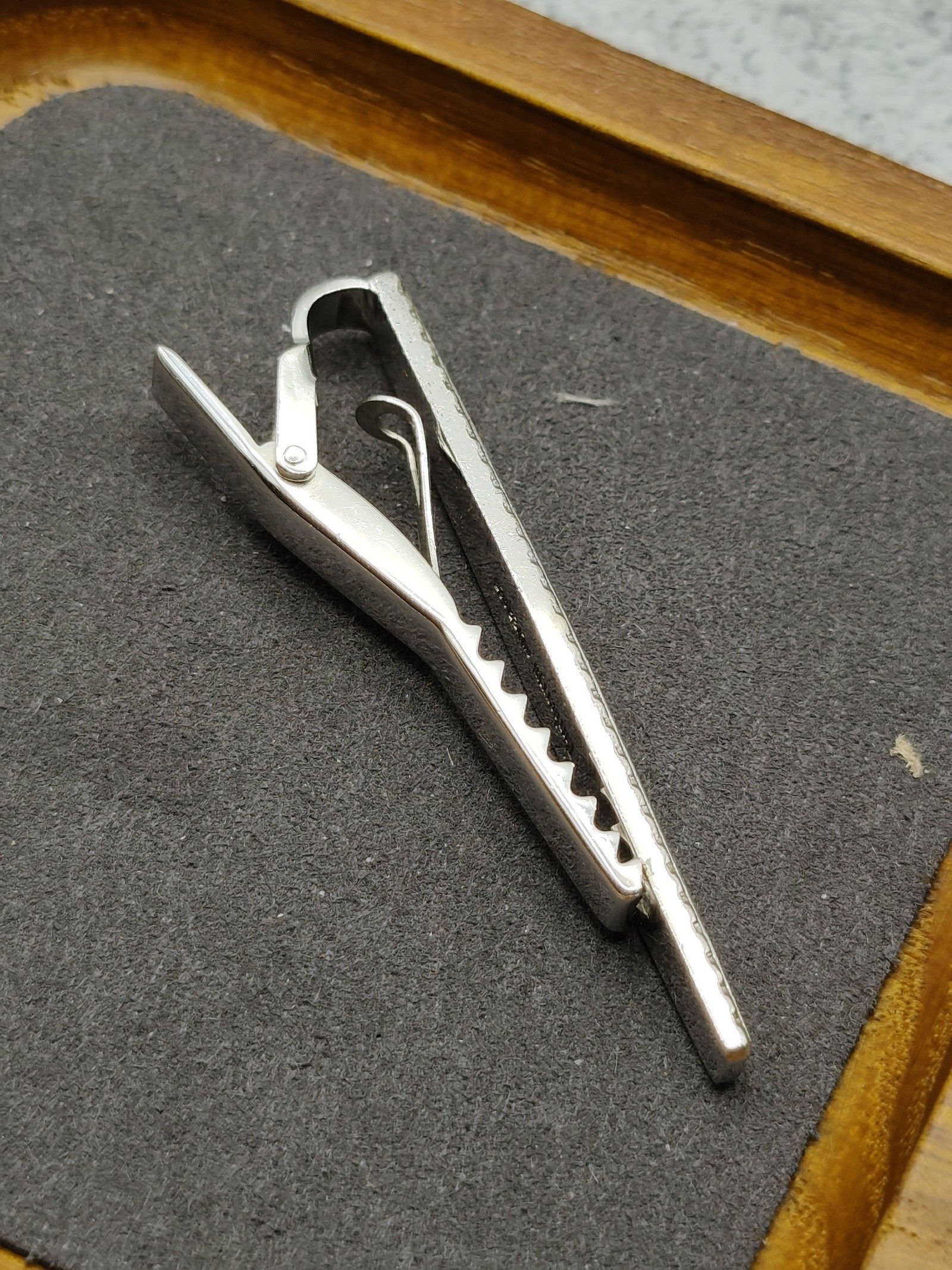 Burberry Sterling Silver 925 Horse Logo Tie Clip image 8