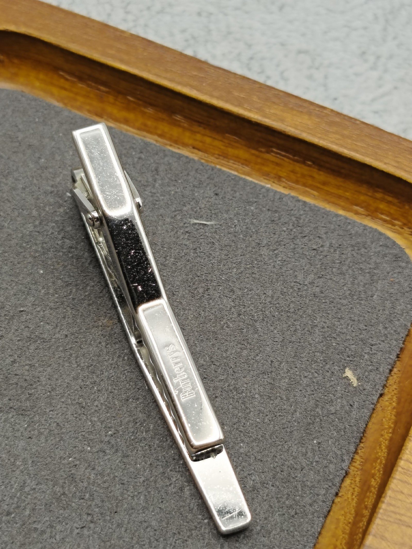 Burberry Sterling Silver 925 Horse Logo Tie Clip image 9