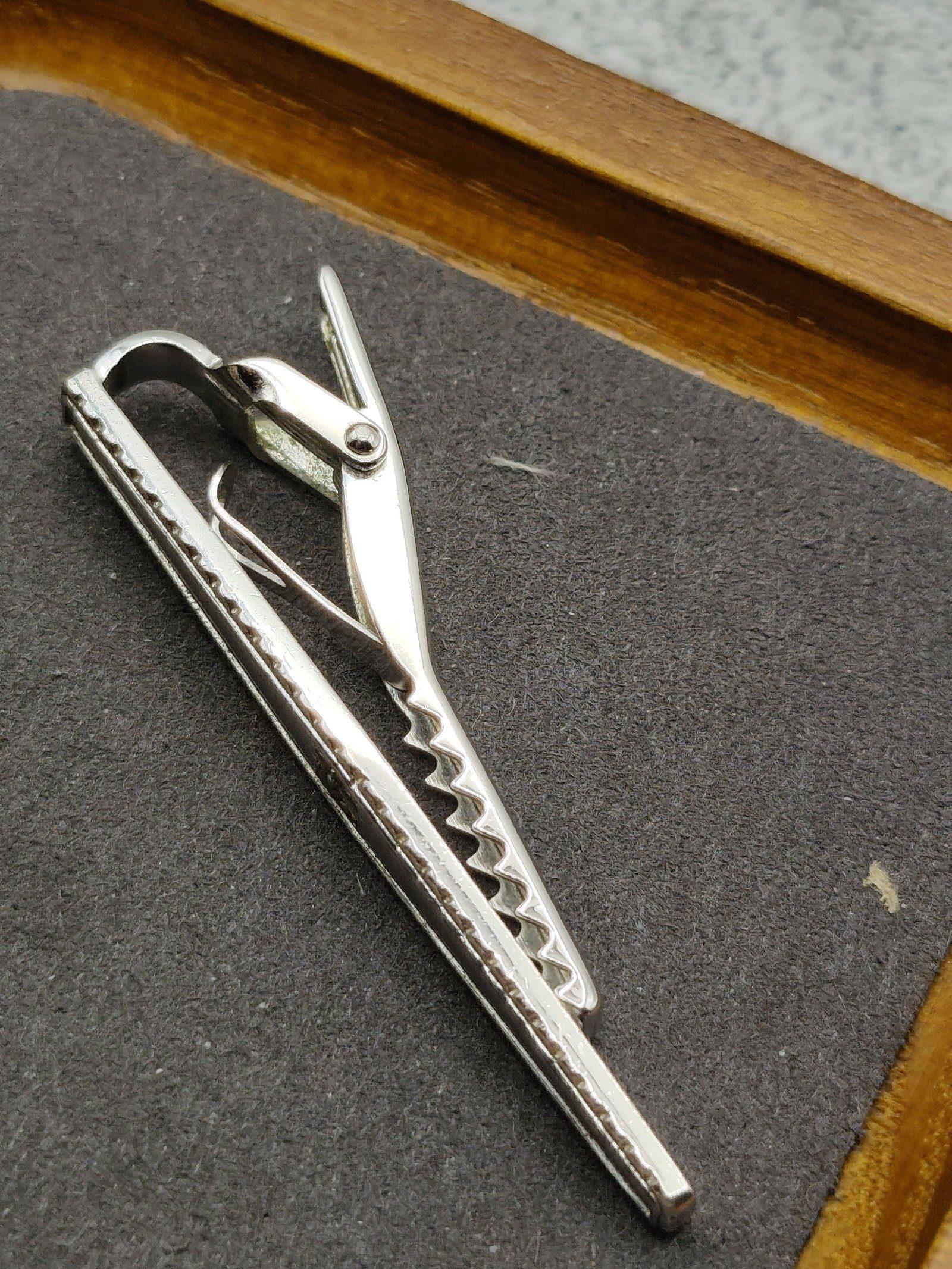 Burberry Sterling Silver 925 Horse Logo Tie Clip image 10