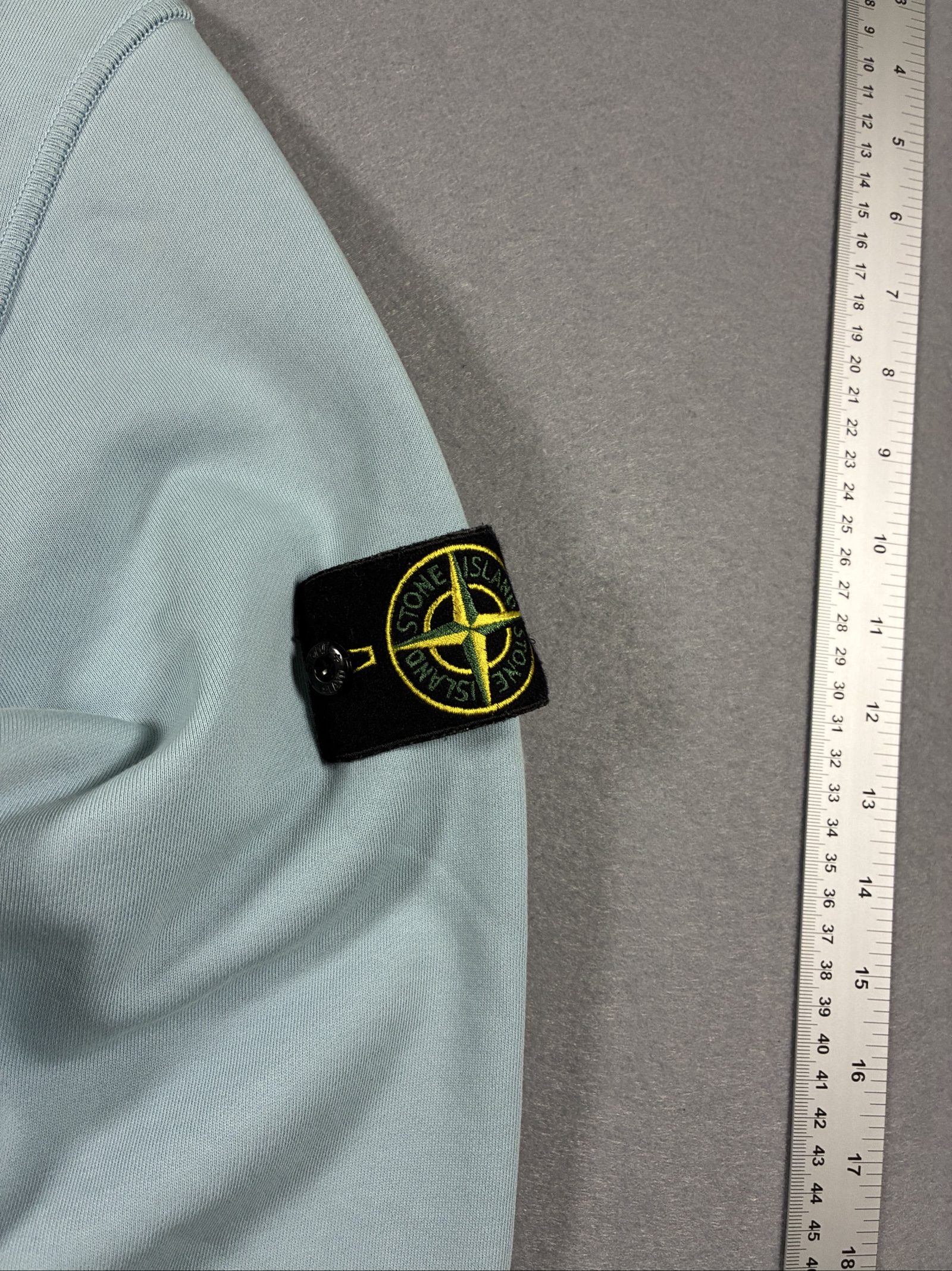 Stone Island Men's Sky Blue Classic Fleece Sweatshirt Small image 3