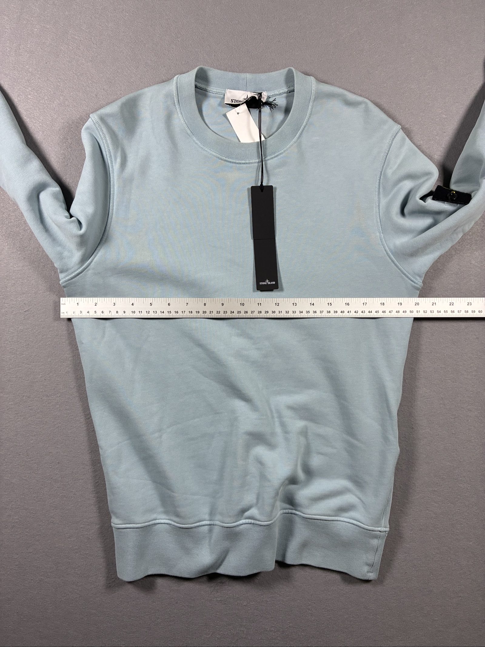 Stone Island Men's Sky Blue Classic Fleece Sweatshirt Small image 6