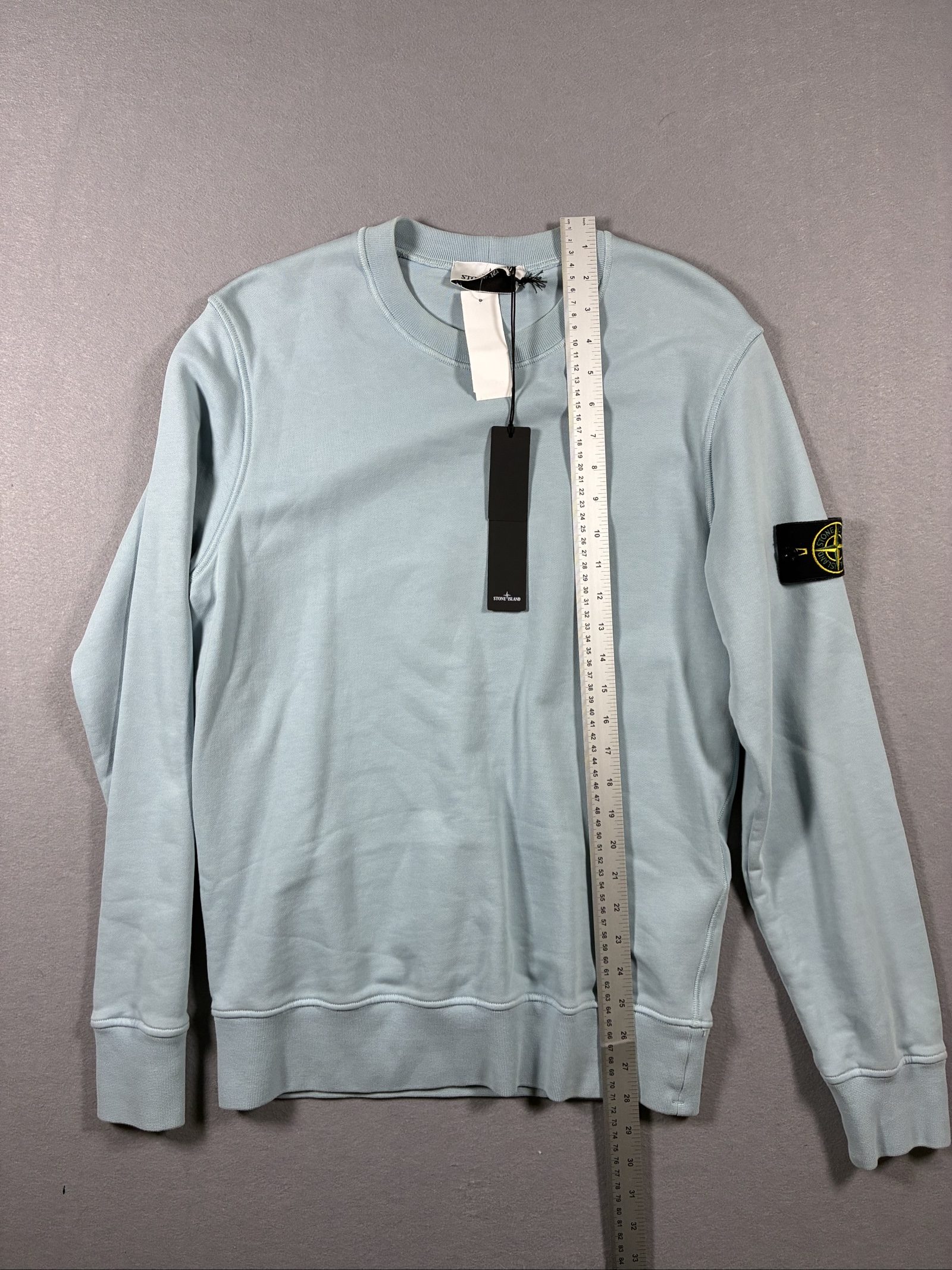 Stone Island Men's Sky Blue Classic Fleece Sweatshirt Small image 8