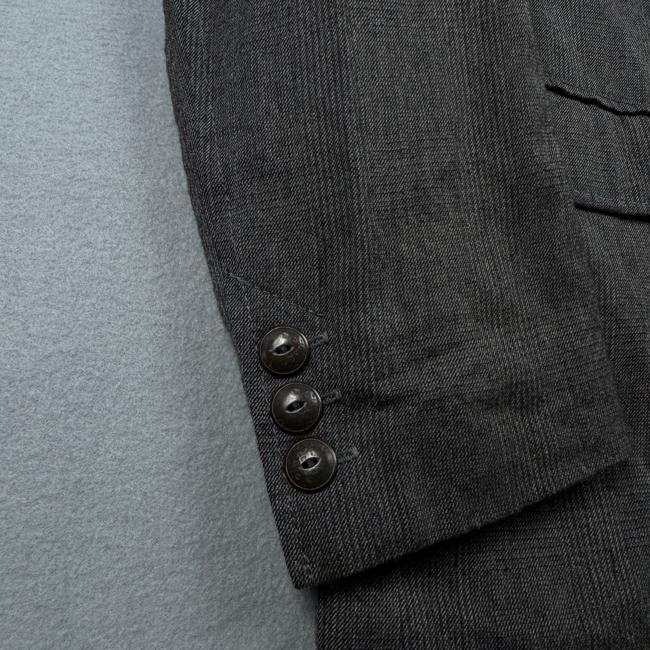 Hugo Boss Grey Wool / Steel Blend Blazer Classic Fit Size L / 52 image 4