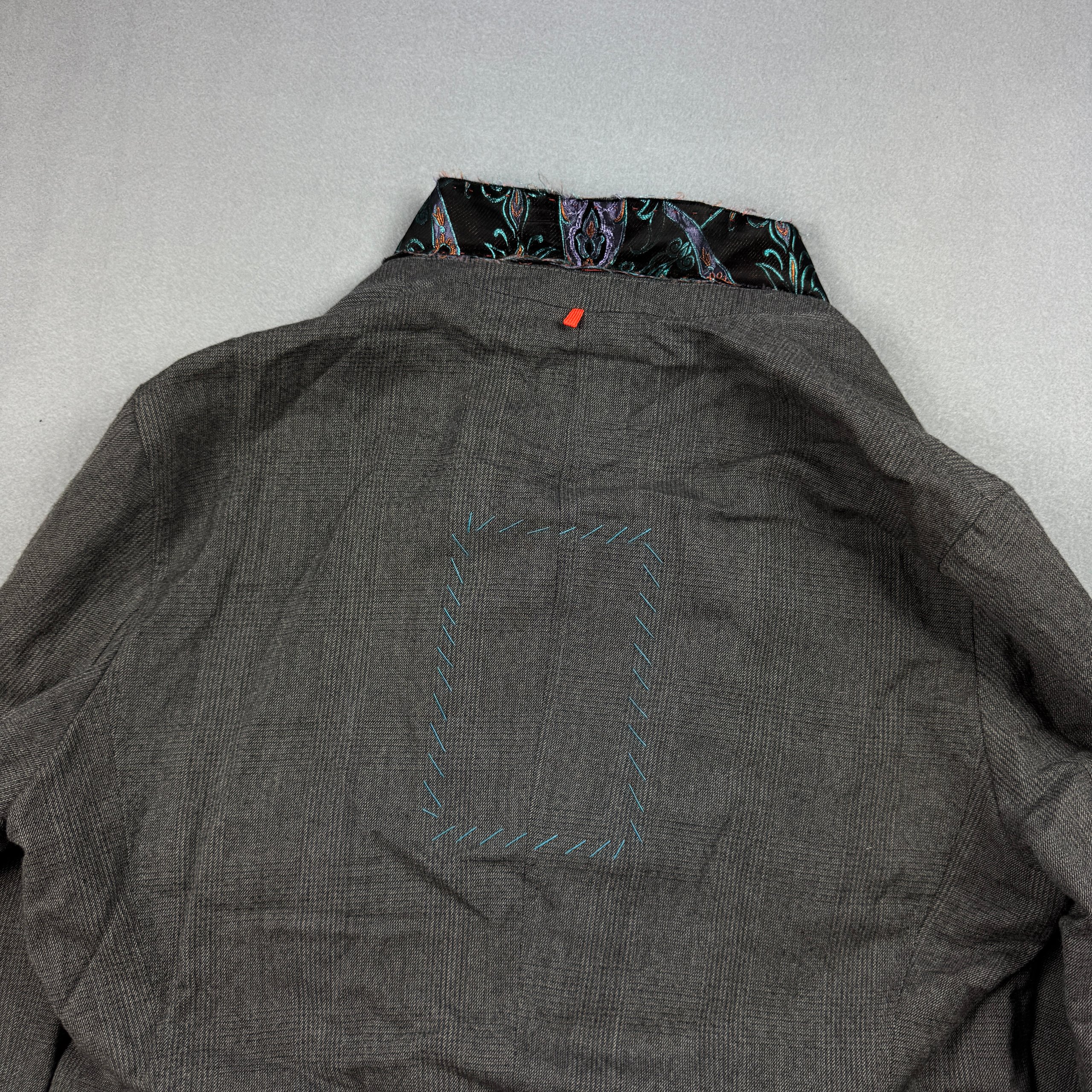 Hugo Boss Grey Wool / Steel Blend Blazer Classic Fit Size L / 52 image 10