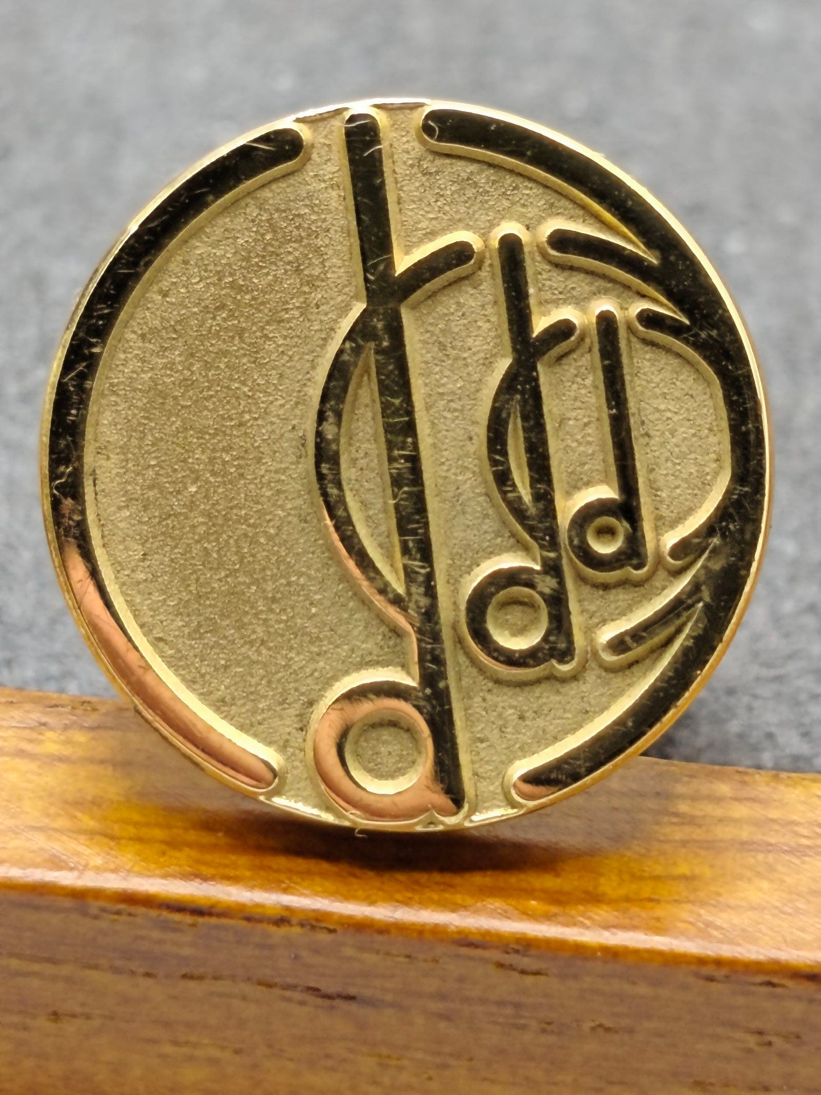Dunhill Gold Tone Round Cufflinks in Original Presentation Box image 5