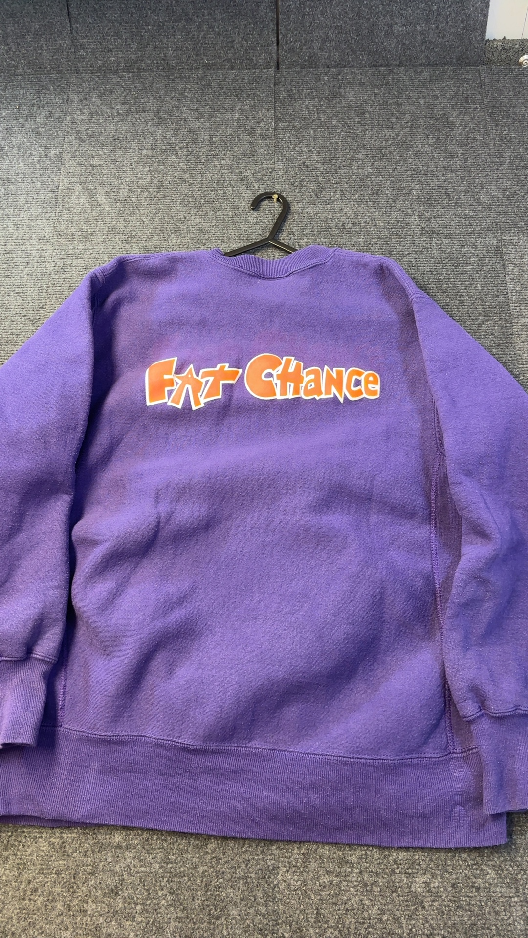 Lee Purple Graphic Sweatshirt Large Fat Chance Design good condition image 3