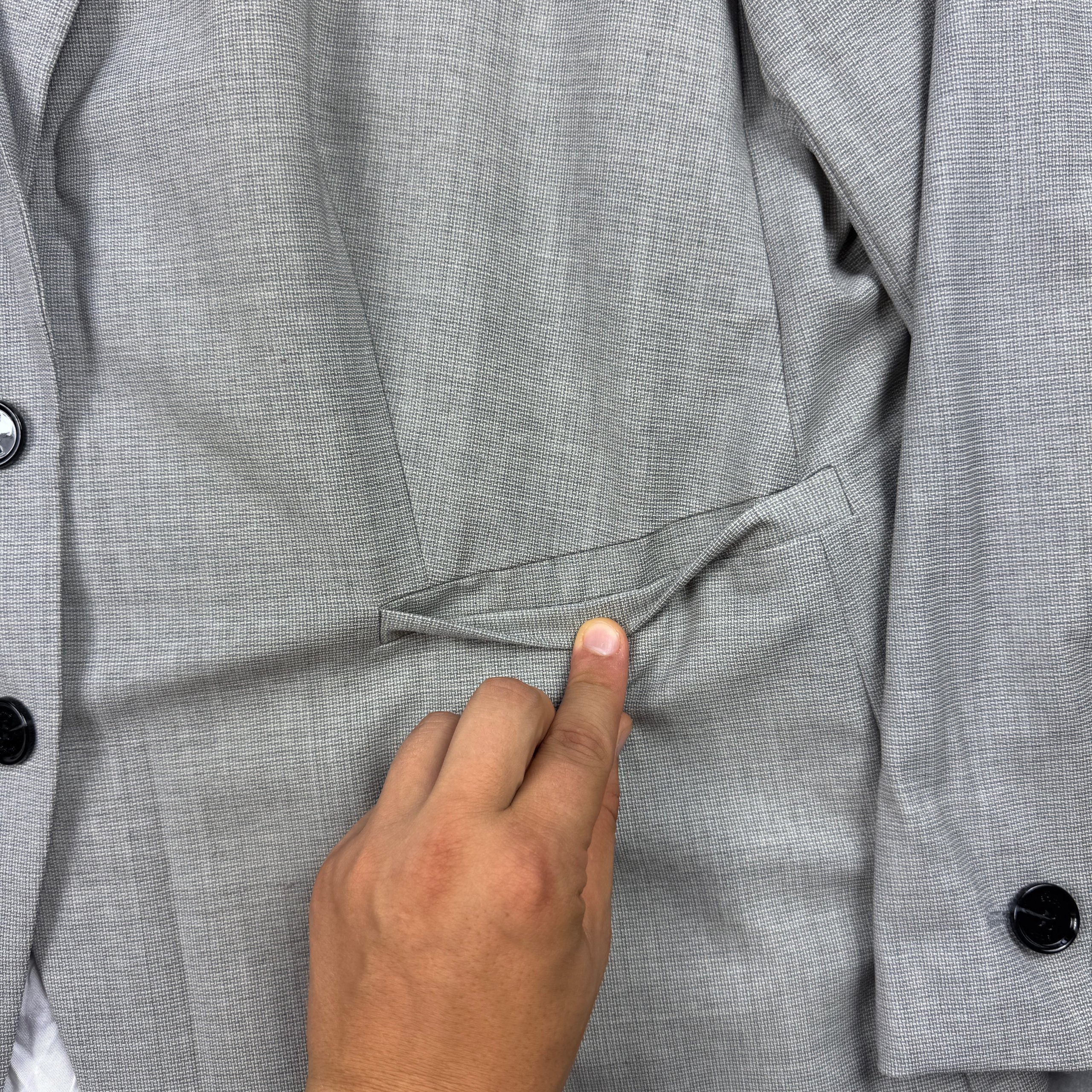 Women`s BOSS Grey Wool Blazer Classic Fit New with tags Size 50 / XL-XXL image 4