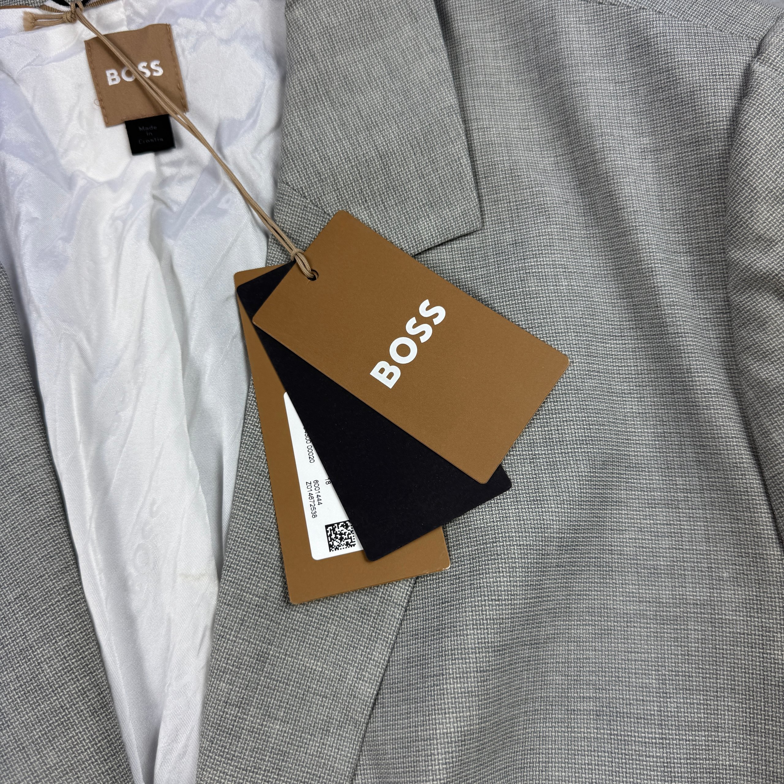 Women`s BOSS Grey Wool Blazer Classic Fit New with tags Size 50 / XL-XXL image 5