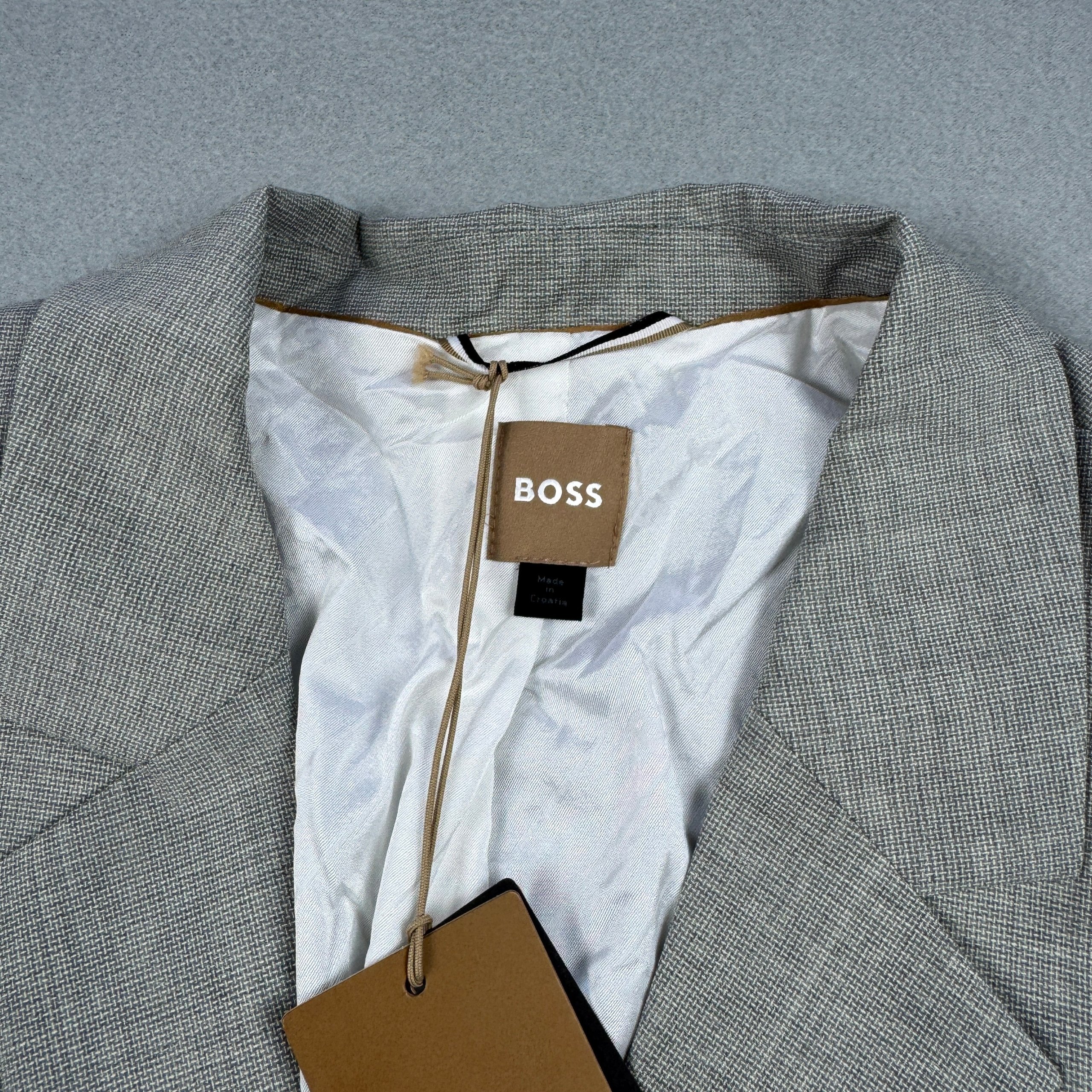 Women`s BOSS Grey Wool Blazer Classic Fit New with tags Size 50 / XL-XXL image 6