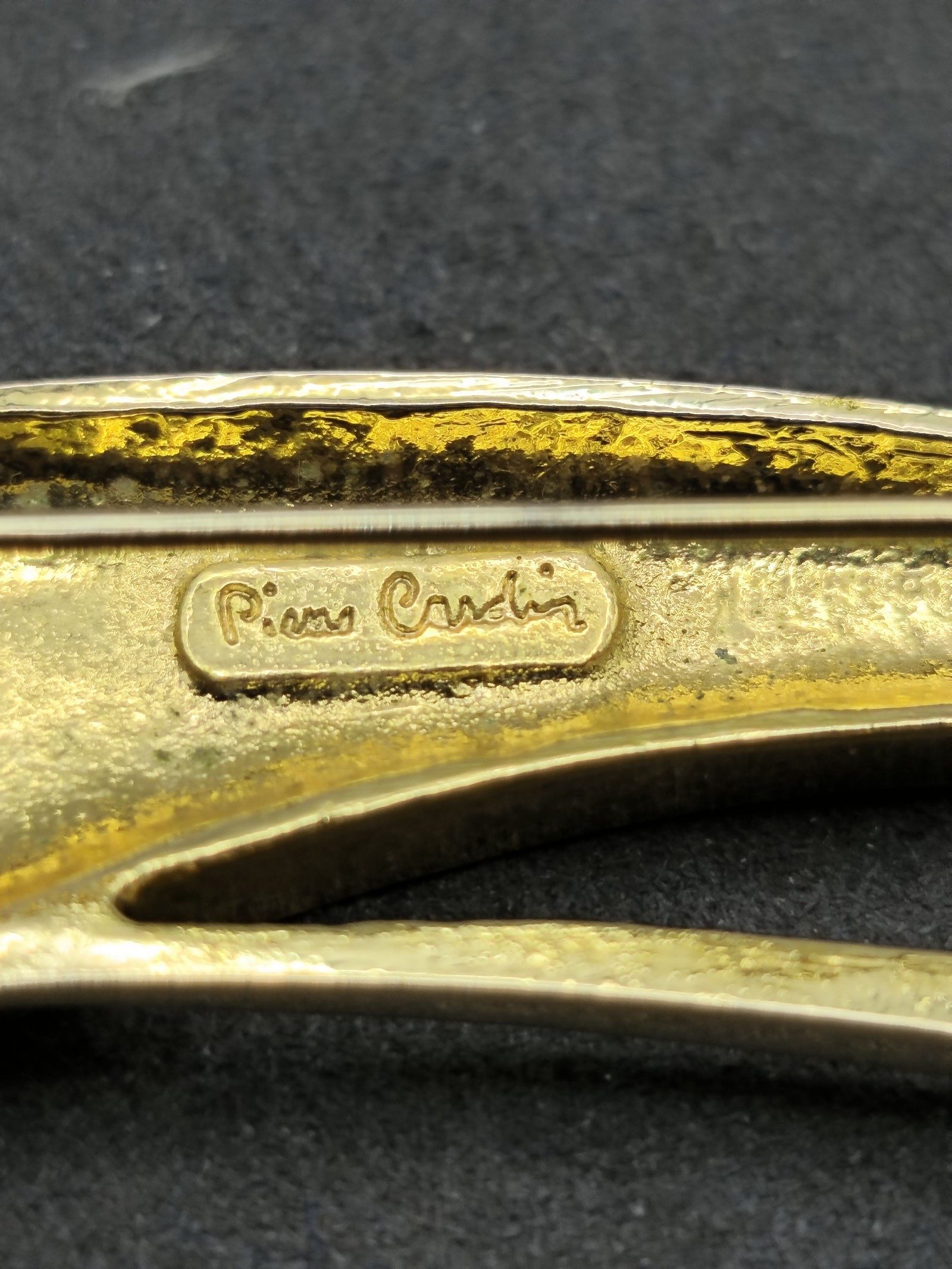 Pierre Cardin Gold & Silver Tone Brooch with Crystal image 3