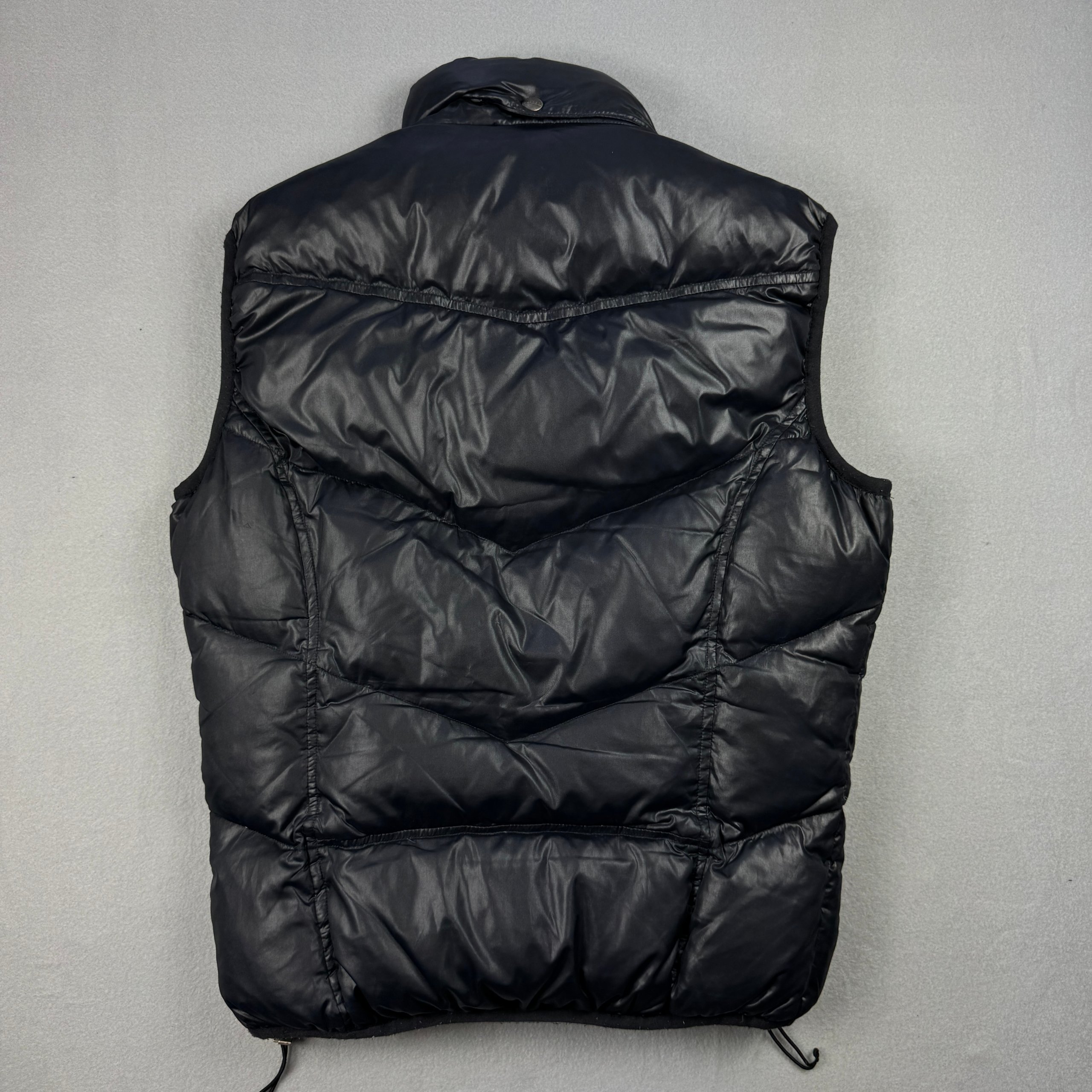 Women`s Diesel Black Puffer Gilet Down Vest Size XL image 2
