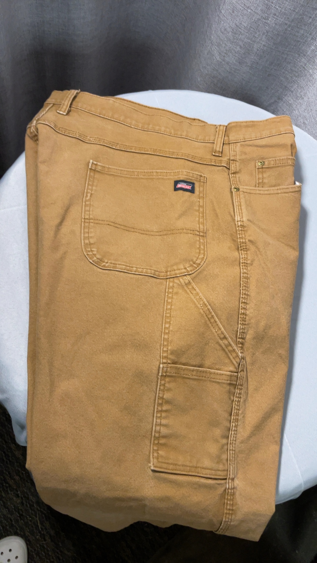 Dickies Carpenter Work Pants Camel Brown Distressed Size Unknown image 4