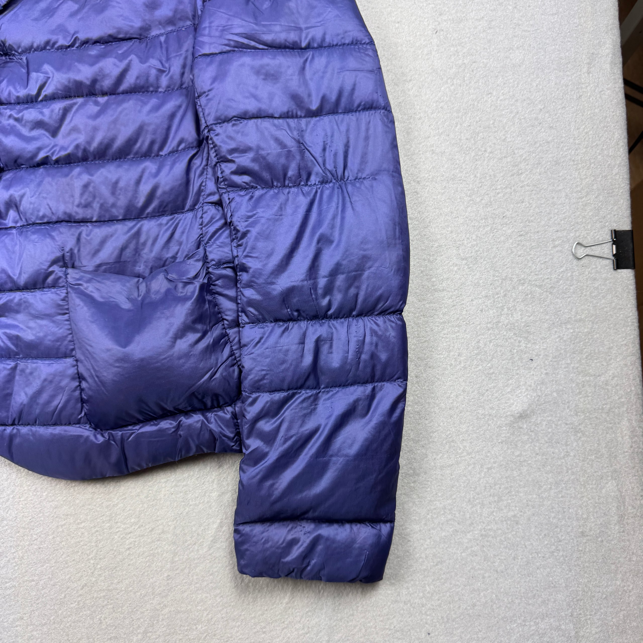 Women`s Moncler Lisette Navy Quilted Ultralight Down Blazer Jacket Small Size 1 / S image 10