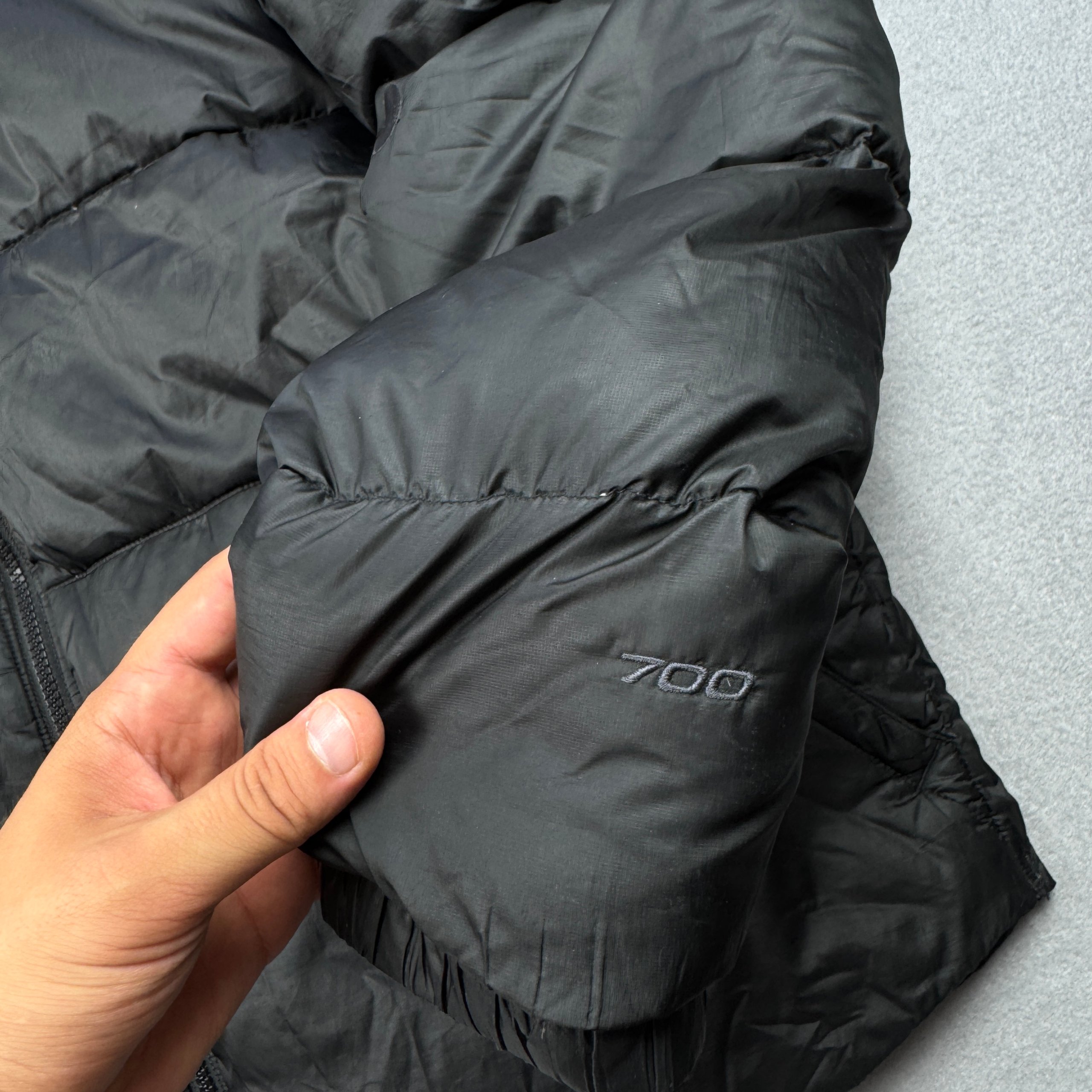Men`s The North Face 700 Full Black Puffer Down Jacket Size XL image 6