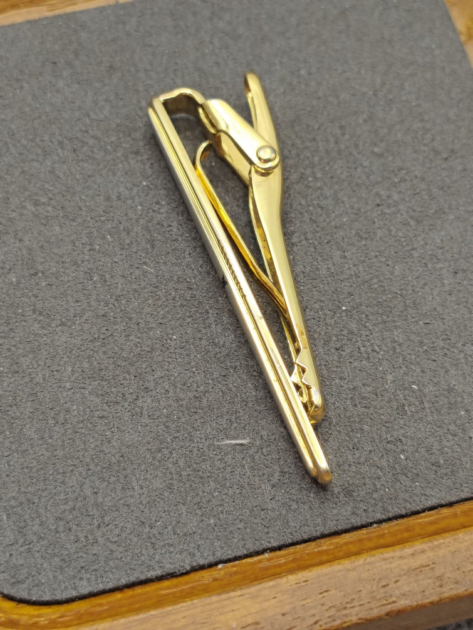 YSL Gold & Silver Tie Clip with Box image 7