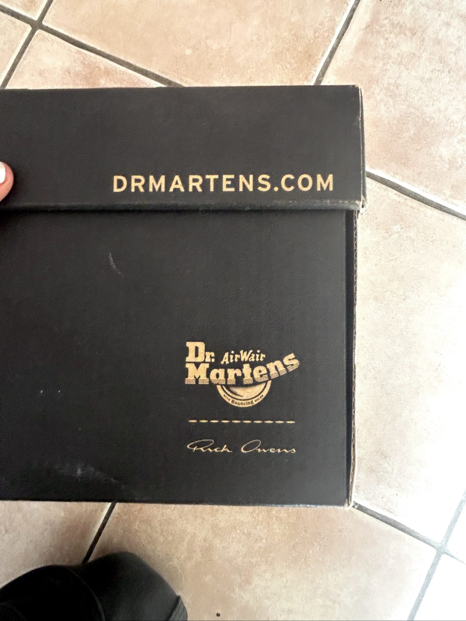 Dr. Martens x Rick Owens Black Leather Combat Boots UK 9 EU 43 image 10