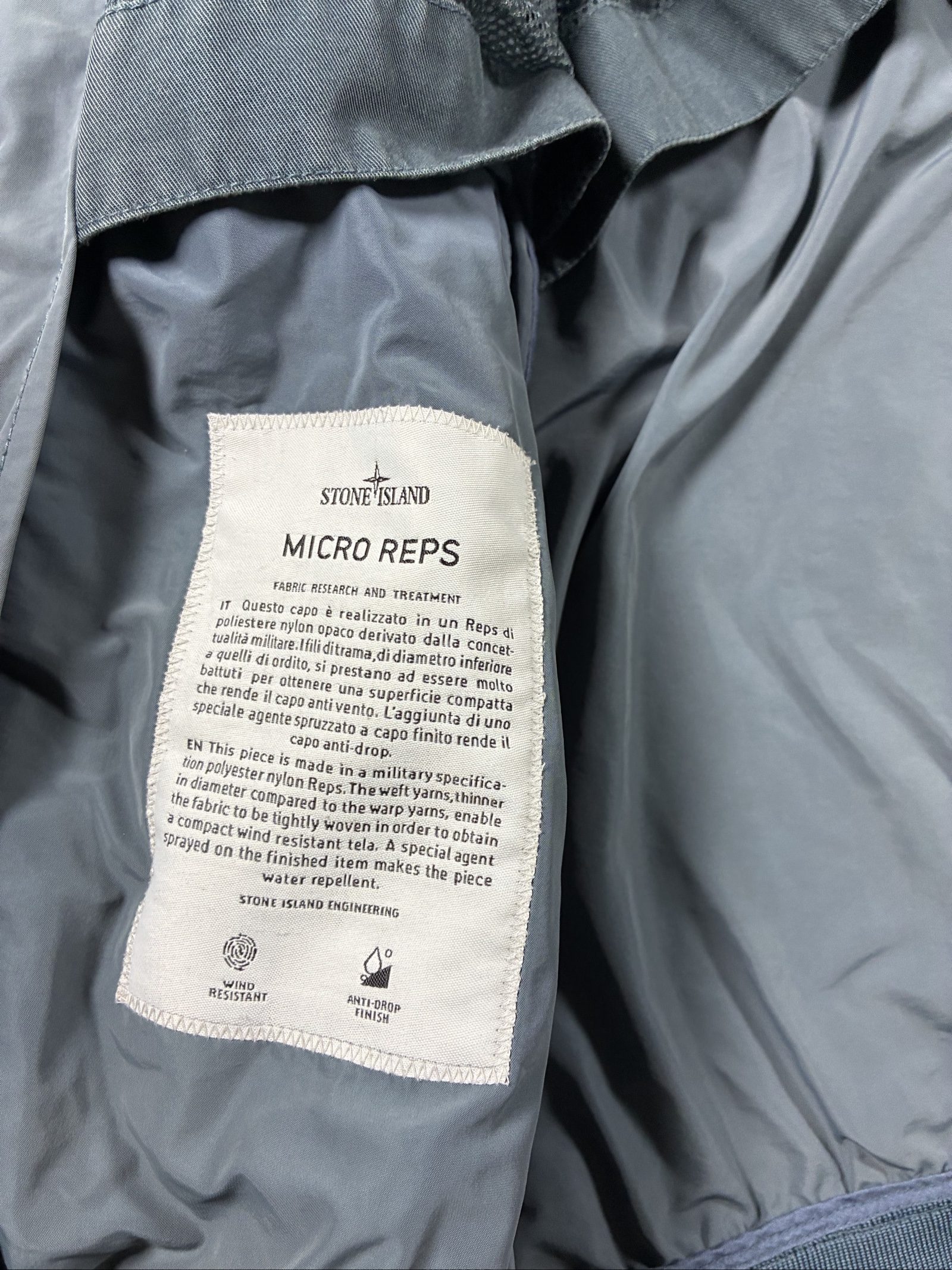 Stone Island Grey Men's Lightweight Zip-Up Jacket Large image 6