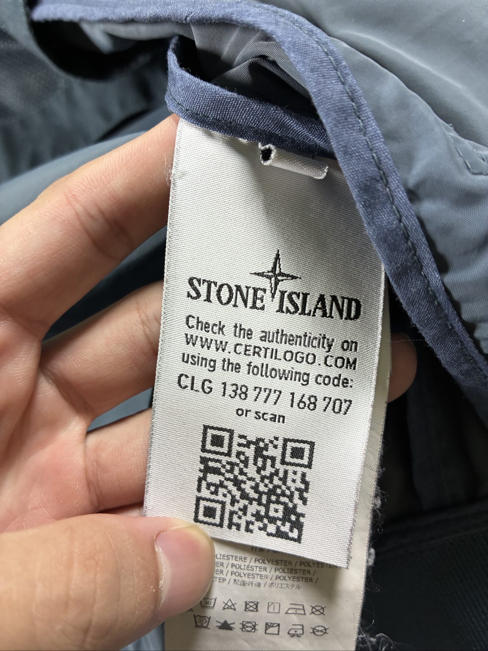 Stone Island Grey Men's Lightweight Zip-Up Jacket Large image 7