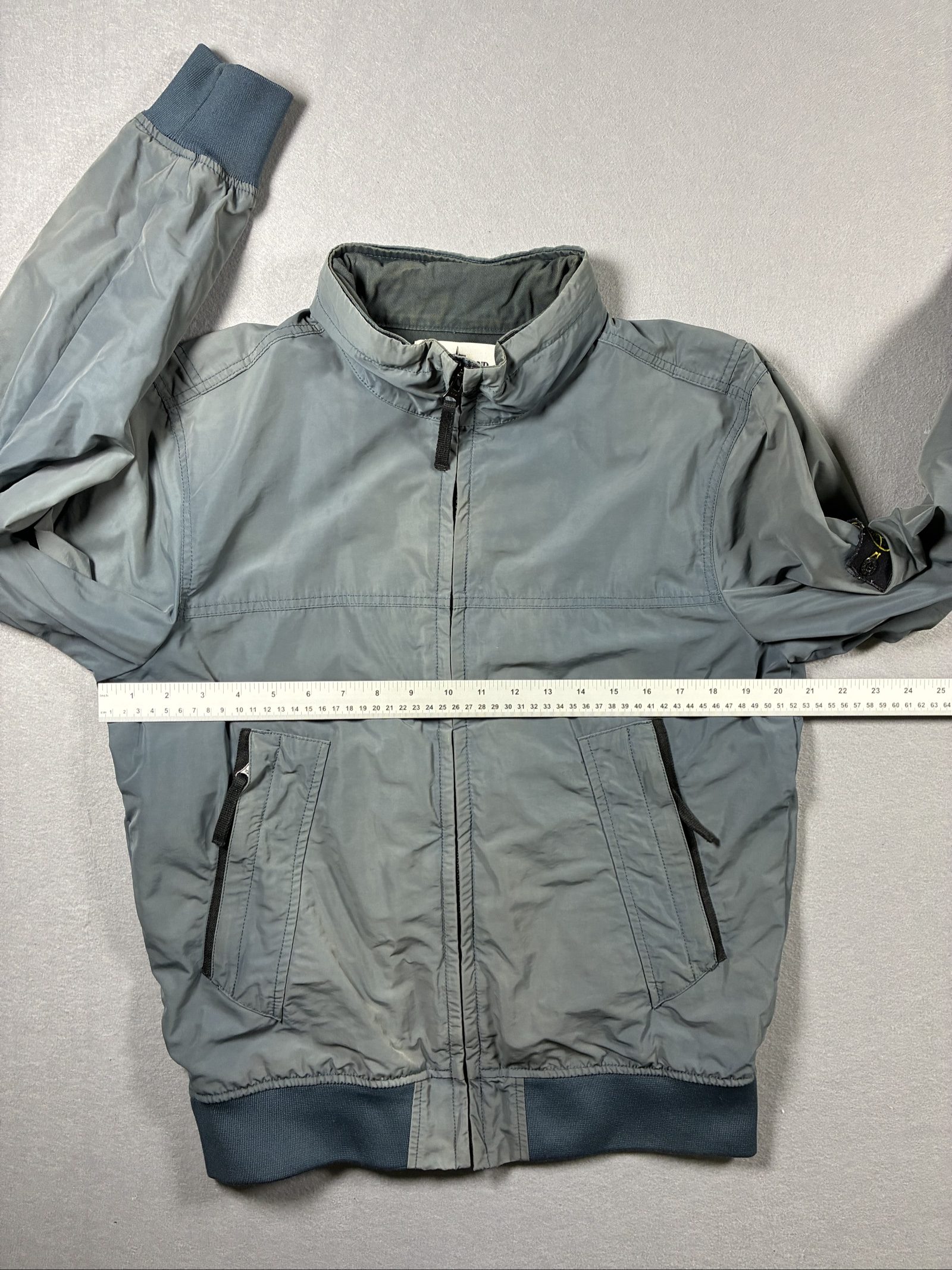 Stone Island Grey Men's Lightweight Zip-Up Jacket Large image 10