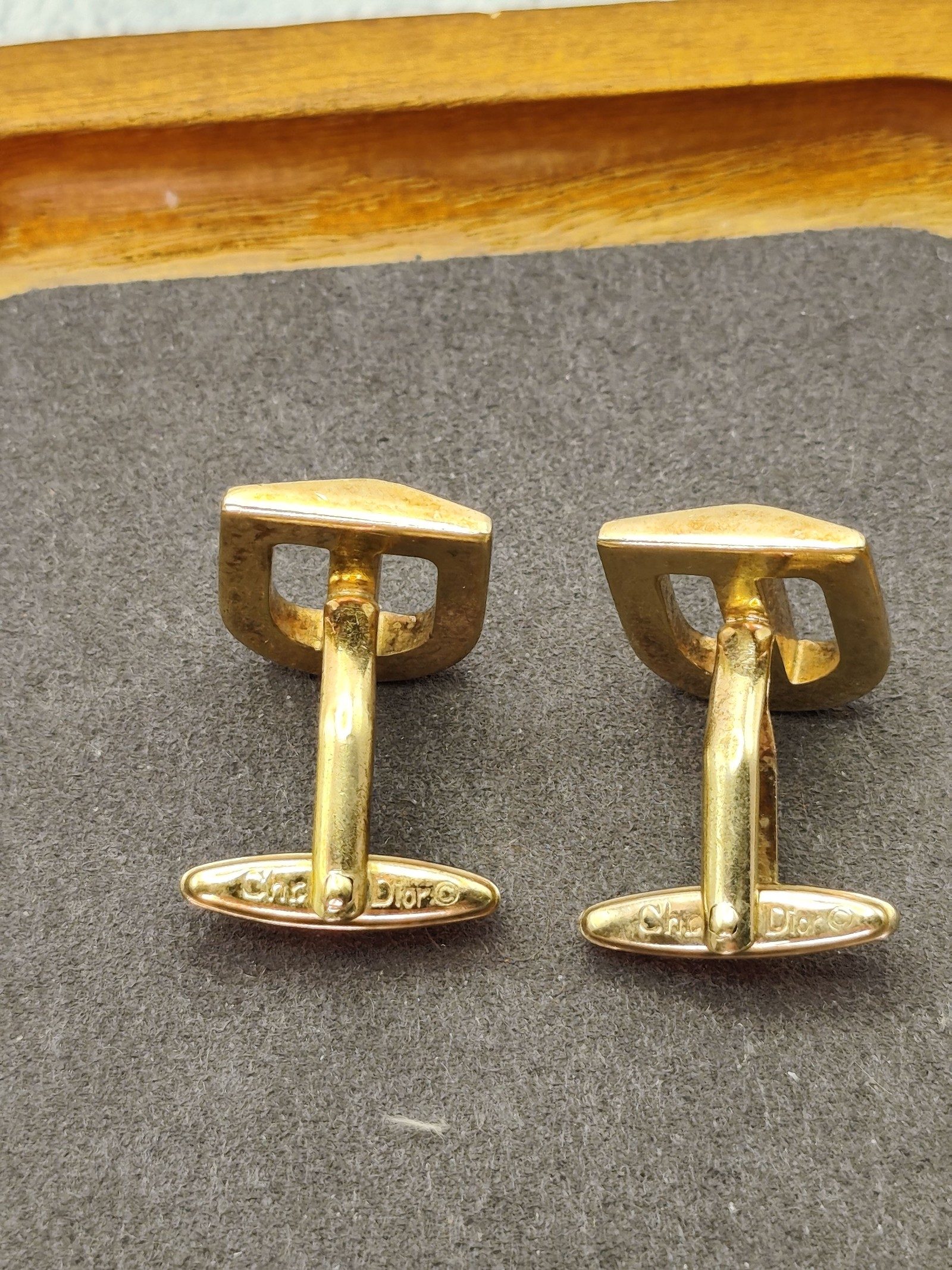 Gold Tone Clip On Earrings in Gift Box image 7