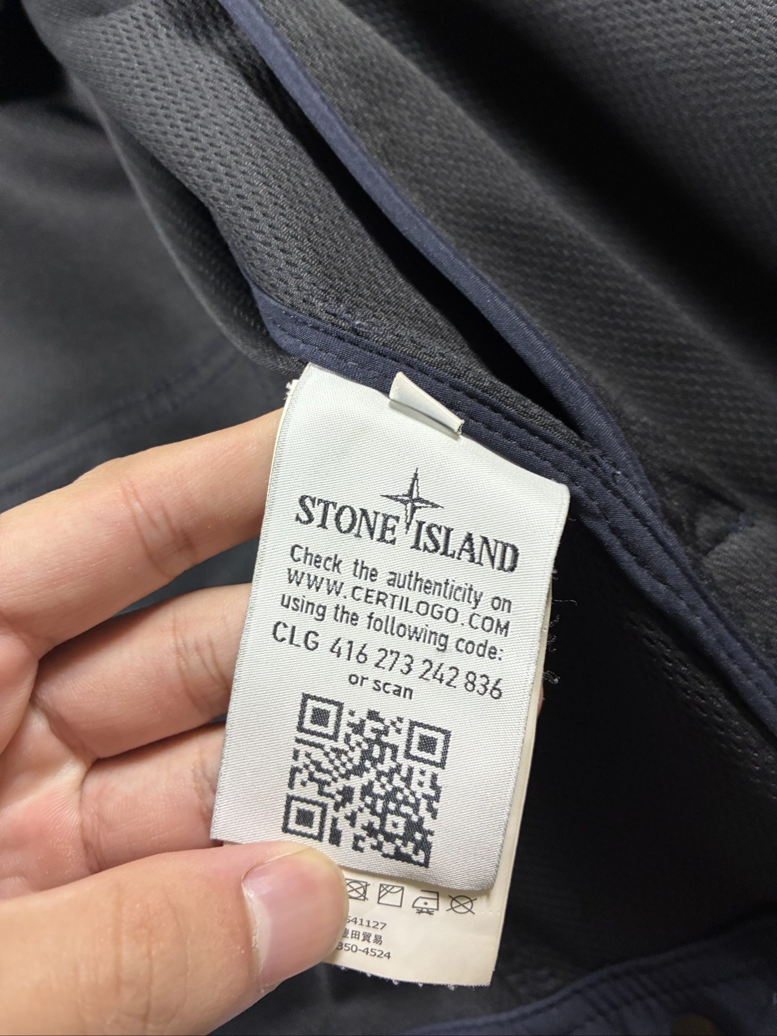 Stone Island Navy Light Soft Shell-R Jacket Large Wind Resistant Breathable image 7