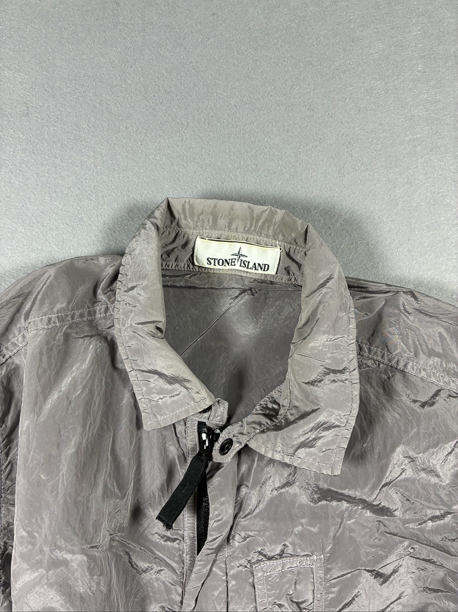 Stone Island Grey Lightweight Nylon Jacket Medium image 2