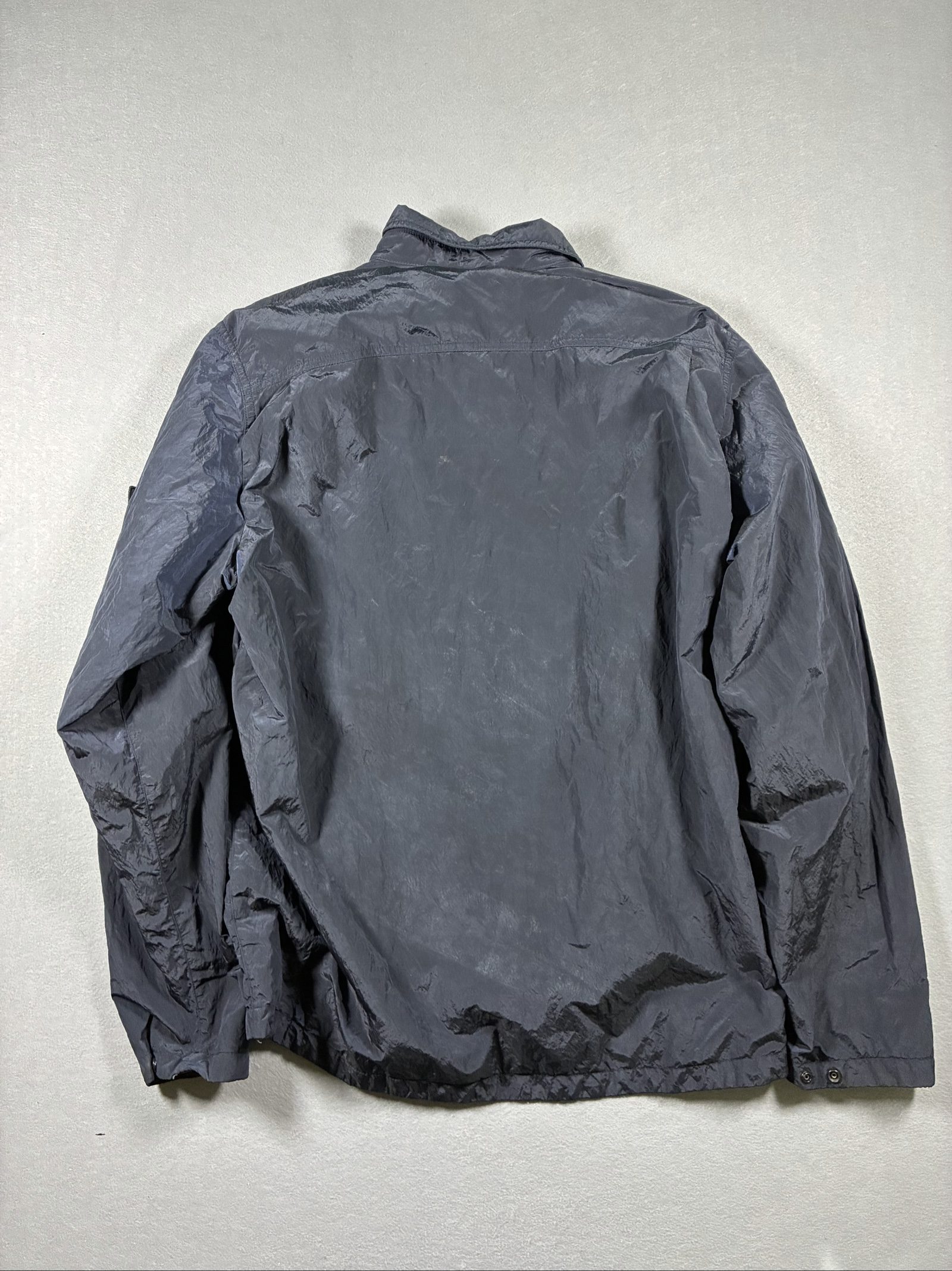 Stone Island Navy Nylon Jacket XL with Arm Badge image 6