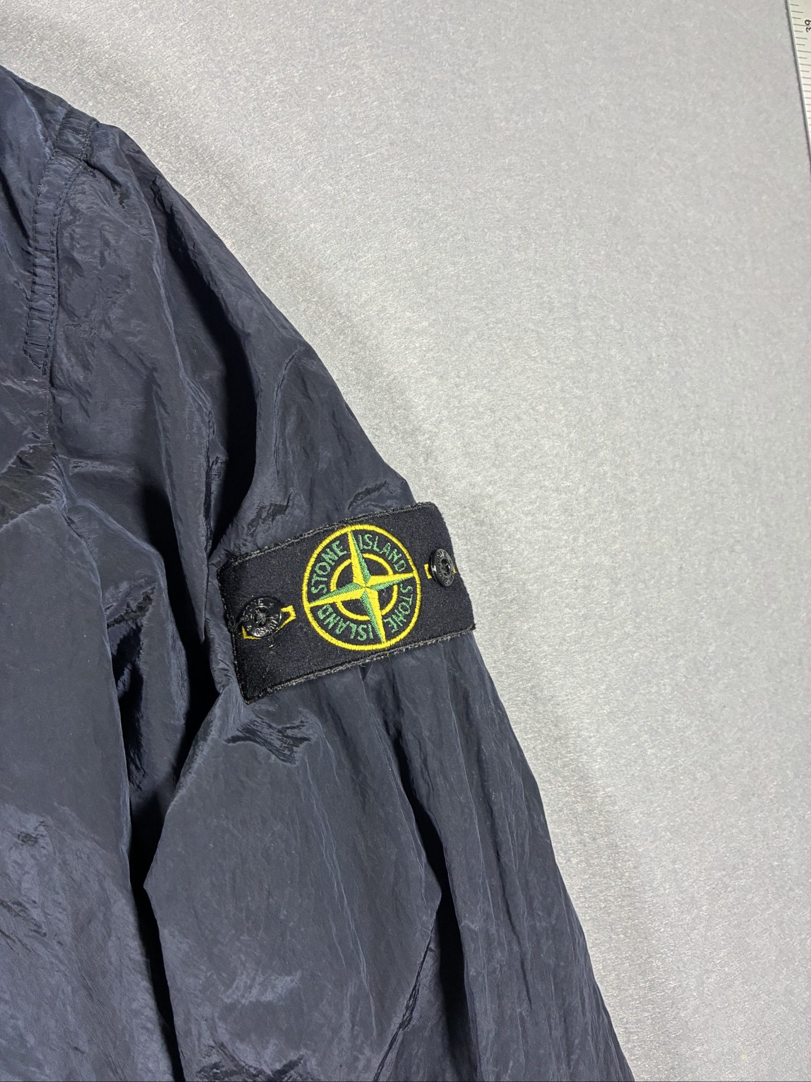 Stone Island Navy Nylon Jacket XL with Arm Badge image 3