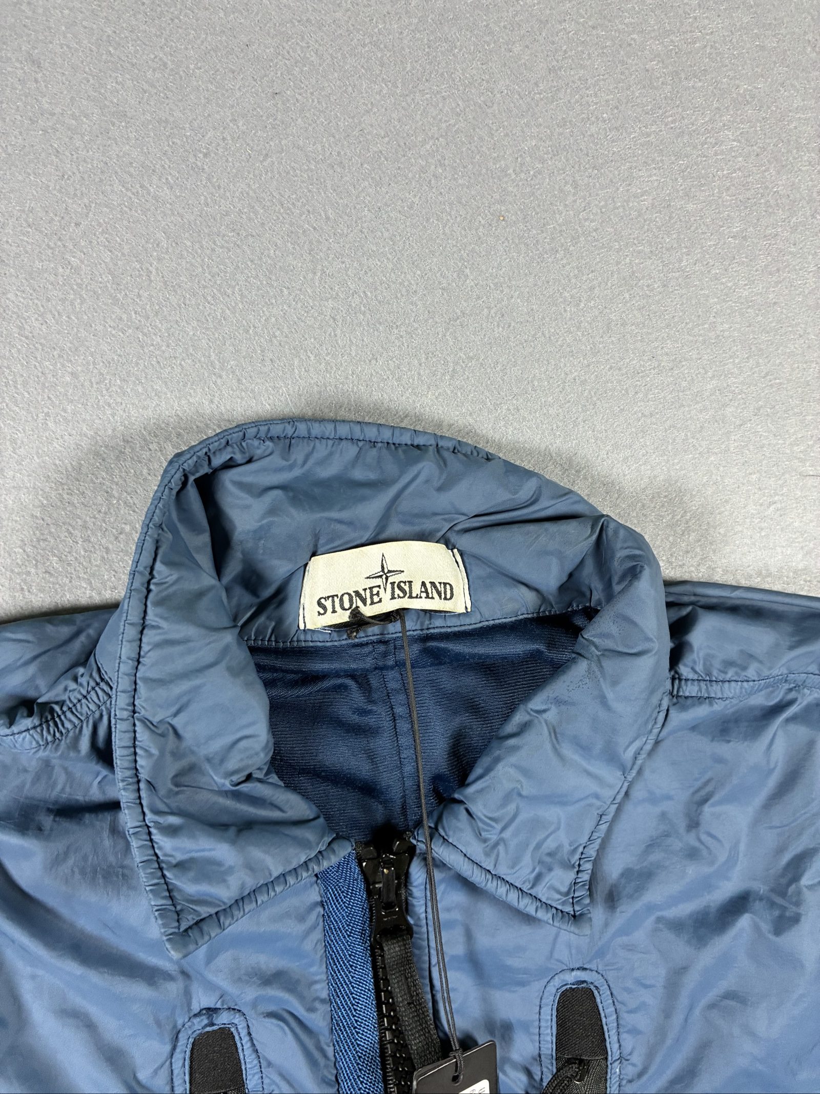 Stone Island Blue Nylon Jacket Small Men's Lightweight image 2