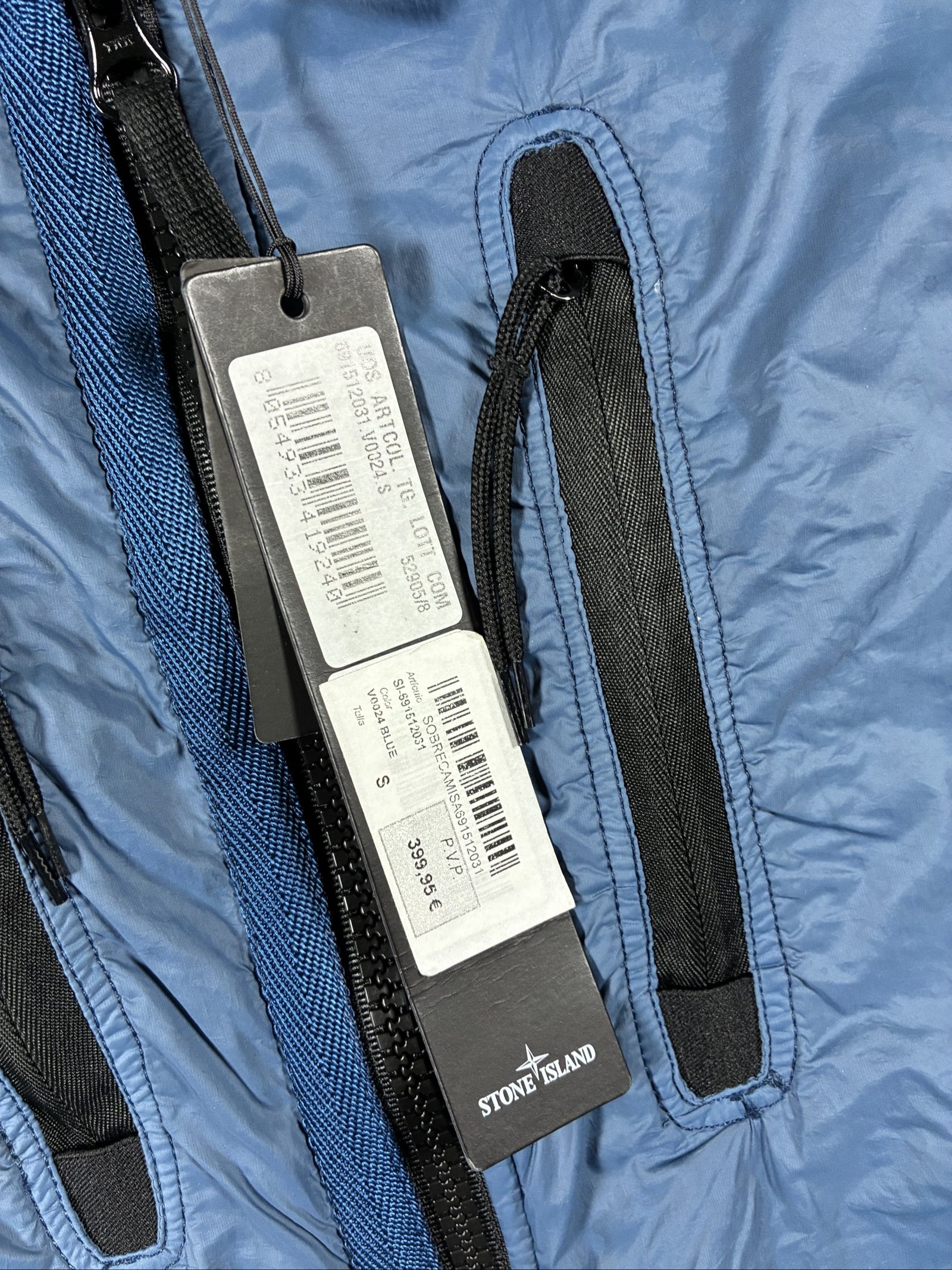 Stone Island Blue Nylon Jacket Small Men's Lightweight image 4