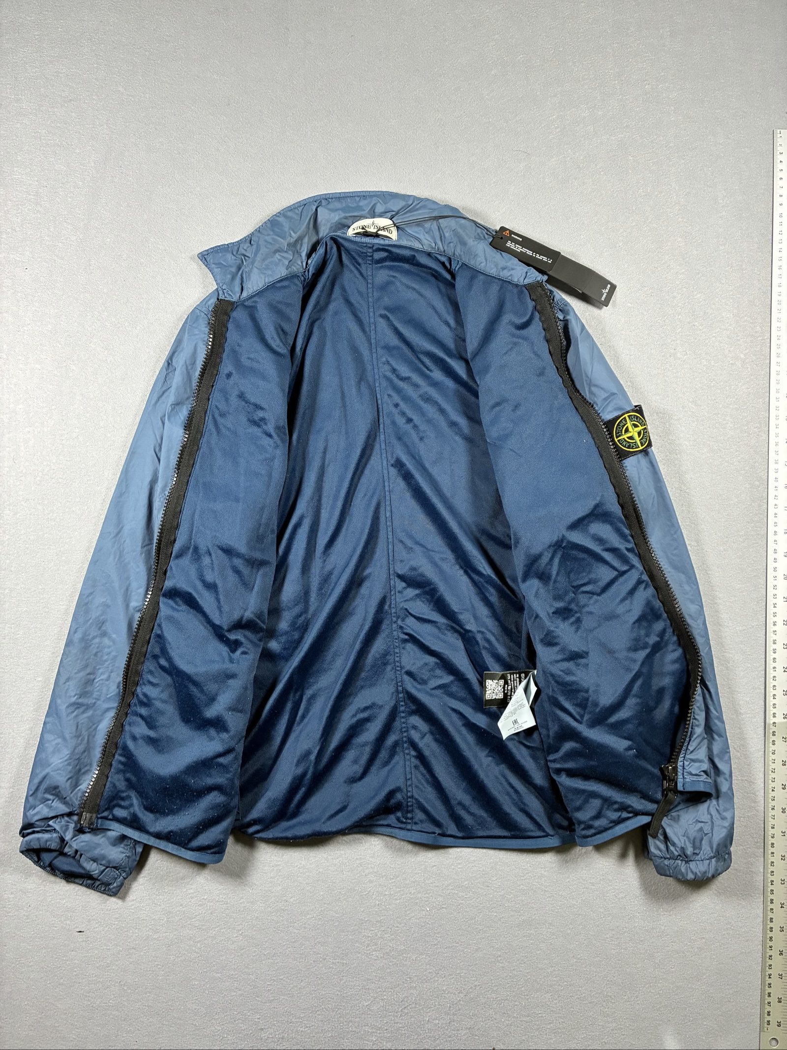 Stone Island Blue Nylon Jacket Small Men's Lightweight image 5