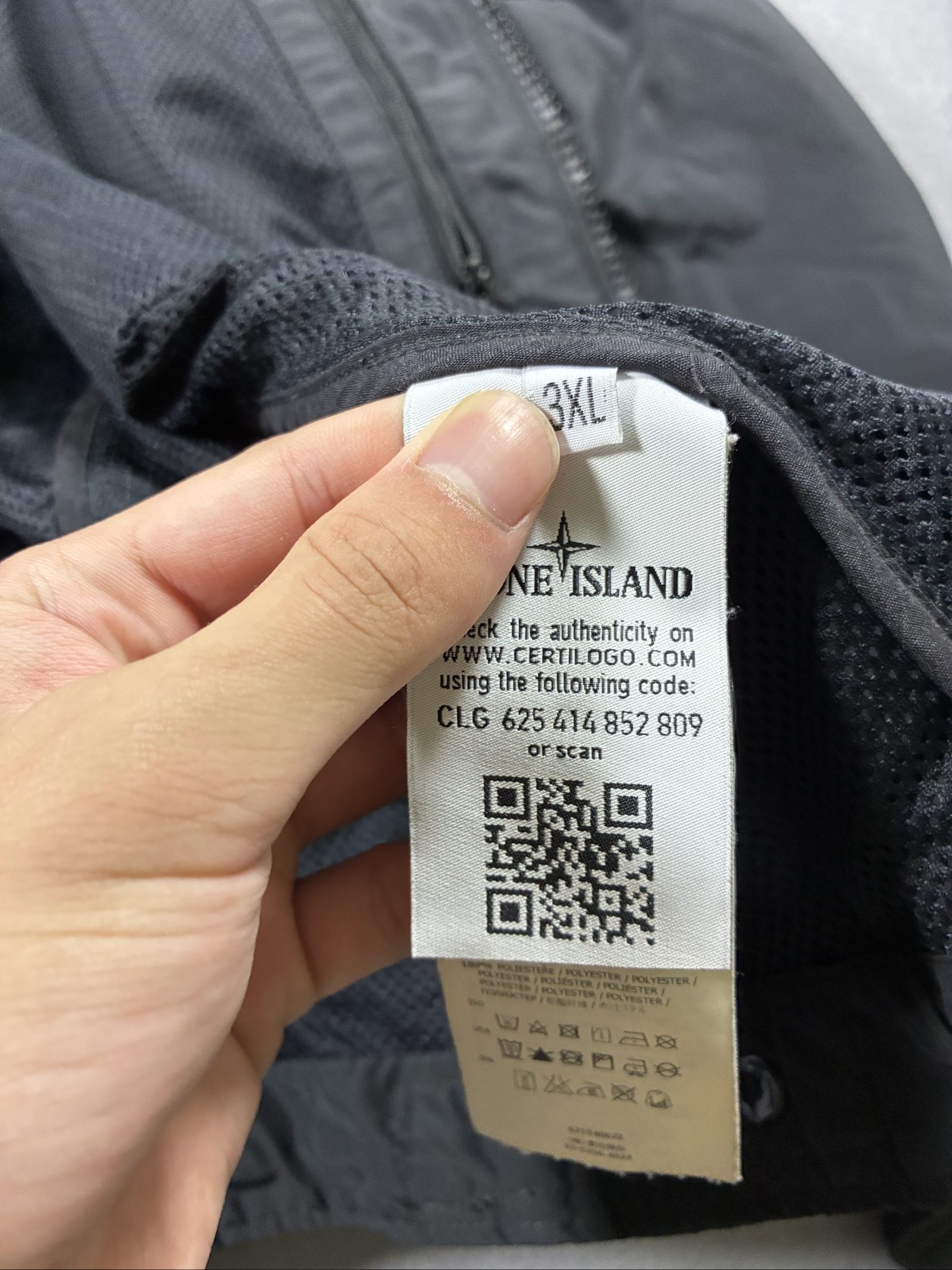 Stone Island Black Micro Reps Lightweight Jacket Medium image 8