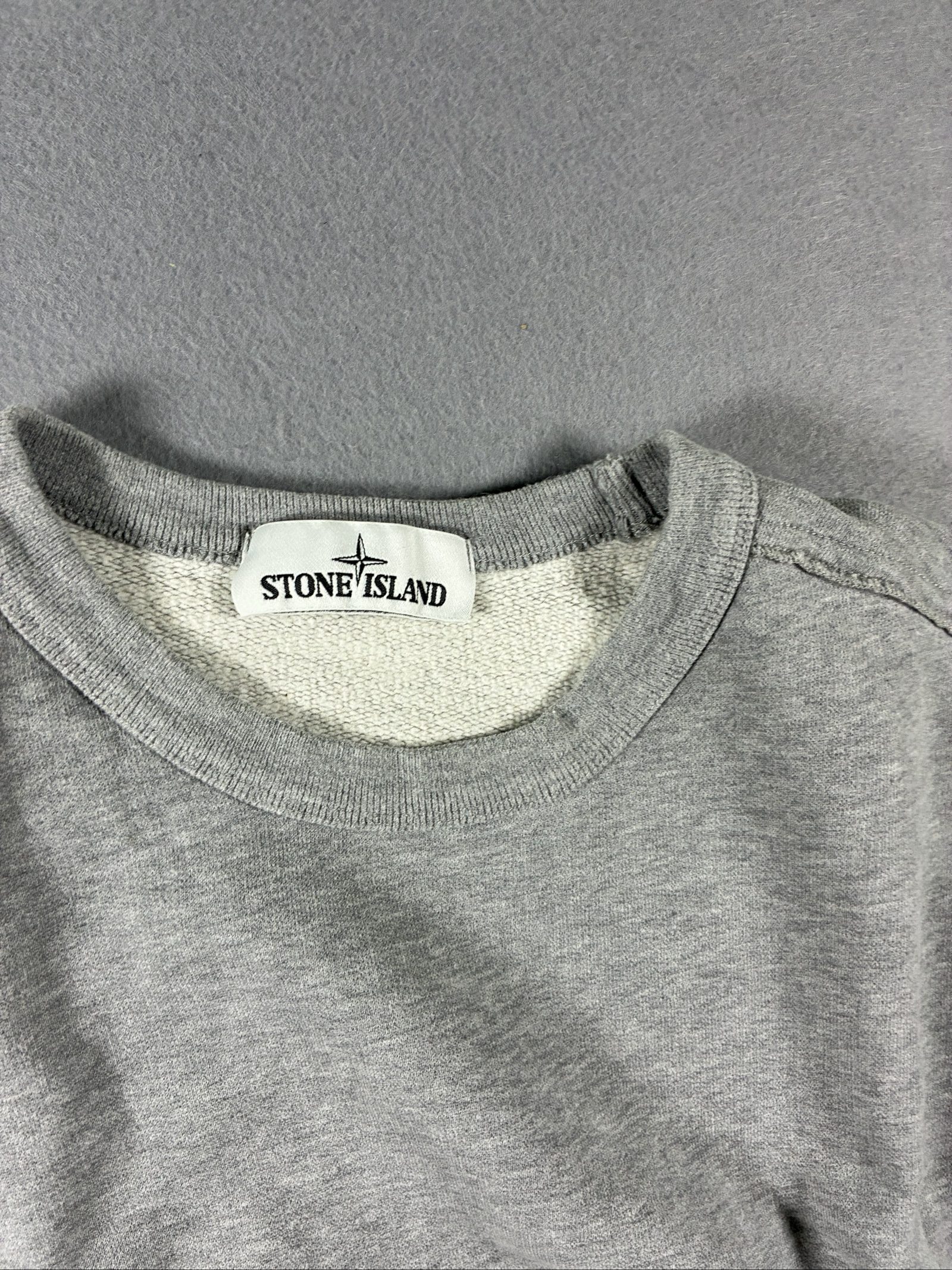Stone Island Grey Crewneck Sweatshirt Medium Cotton image 2