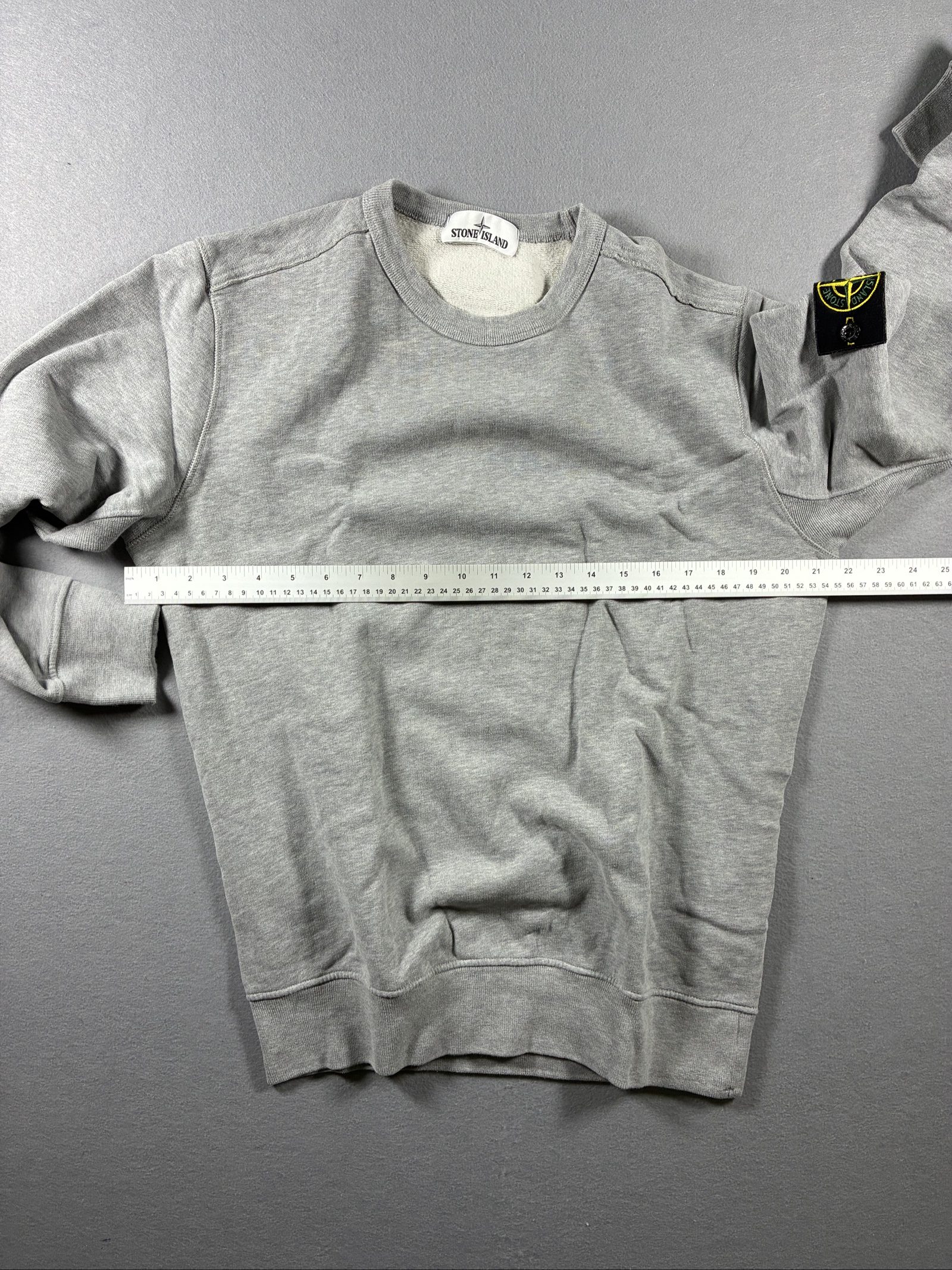 Stone Island Grey Crewneck Sweatshirt Medium Cotton image 6