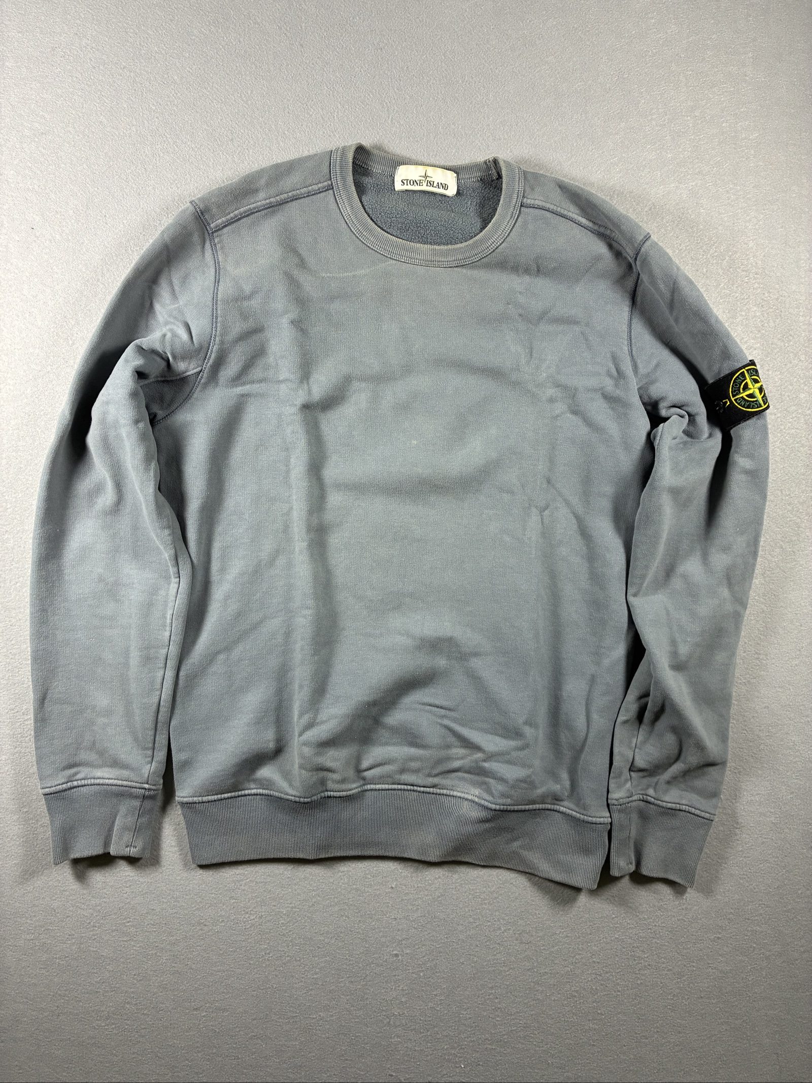 Stone Island Grey Crewneck Sweatshirt Medium Soft Fleece
