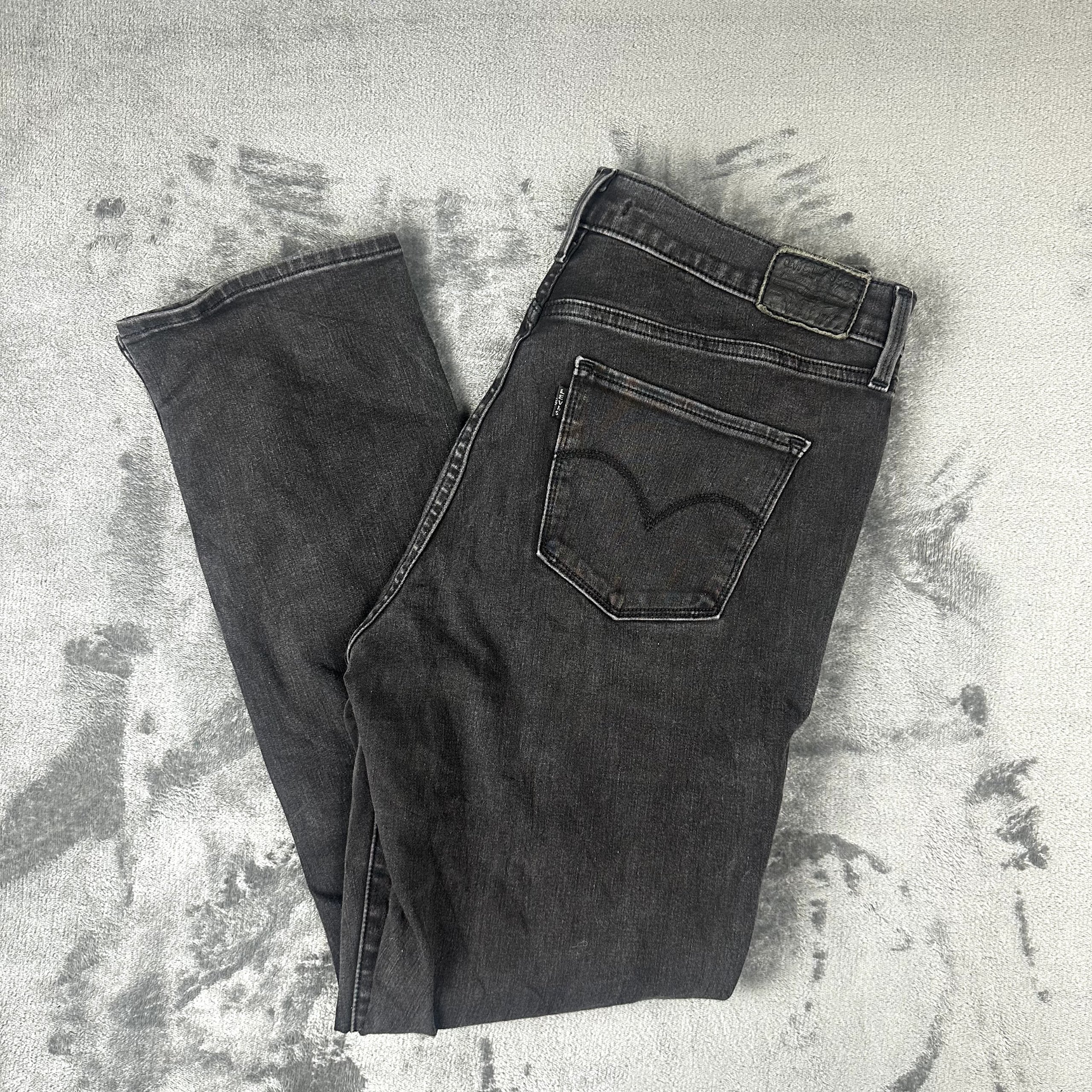 Levi's Premium 312 Shaping Slim Jeans Grey Black Size 31 W31